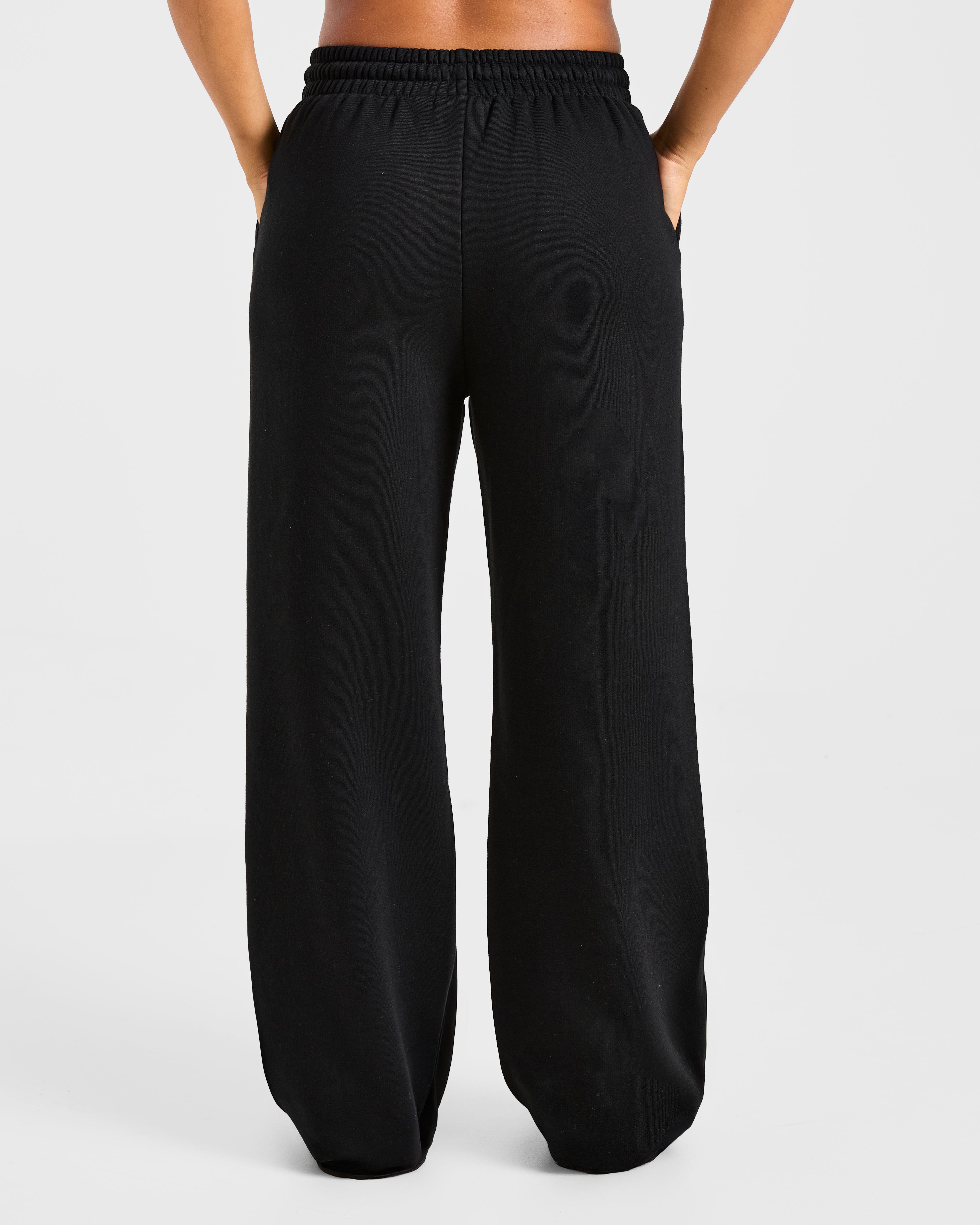 Sports Collective Oversized Straight Leg Joggers - Black
