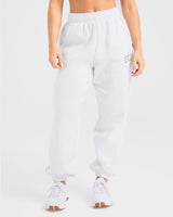 Varsity oversized joggingbroek - heidegrijs