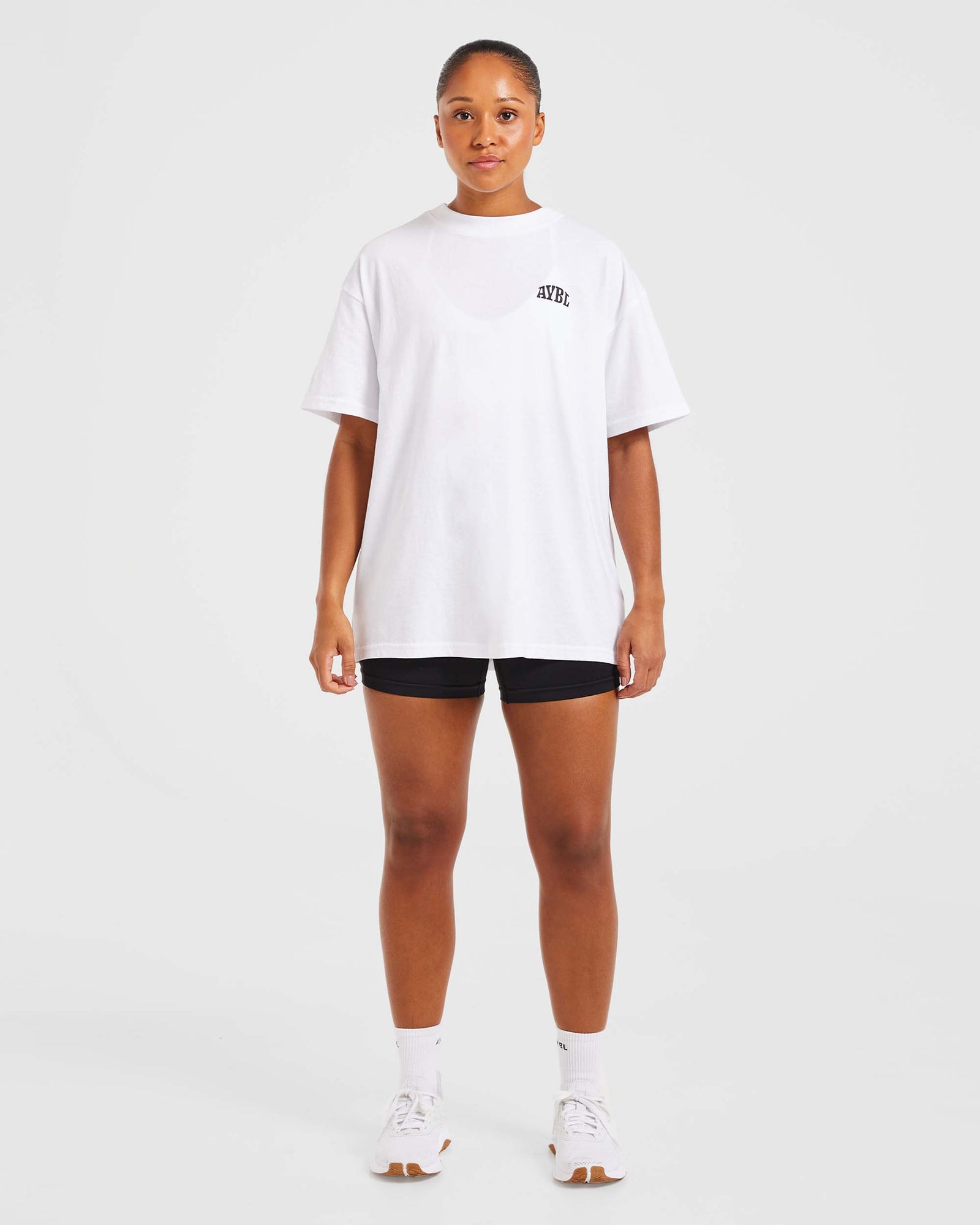 Believe Achieve Oversized T Shirt - White