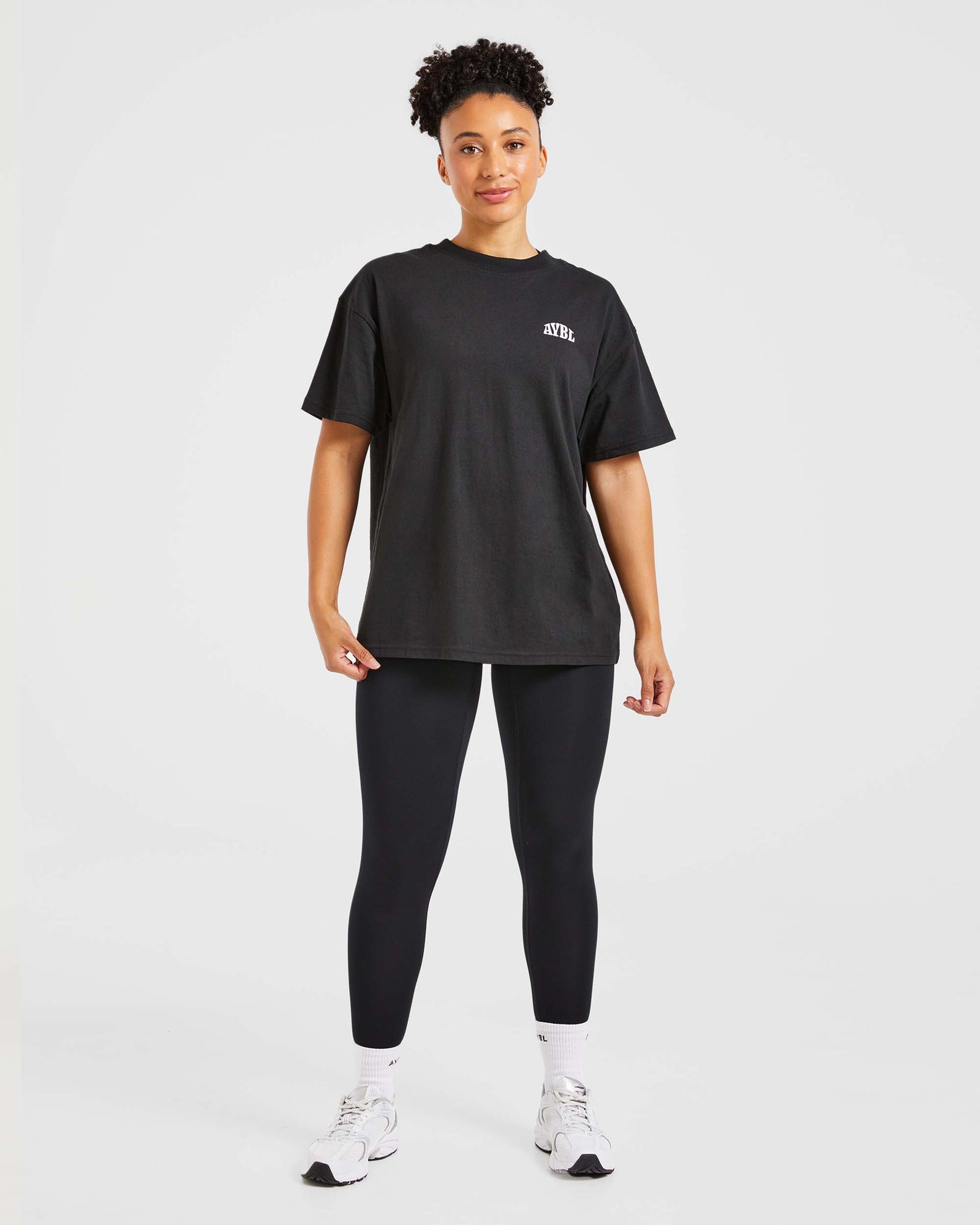 Believe Achieve Oversized T Shirt - Black