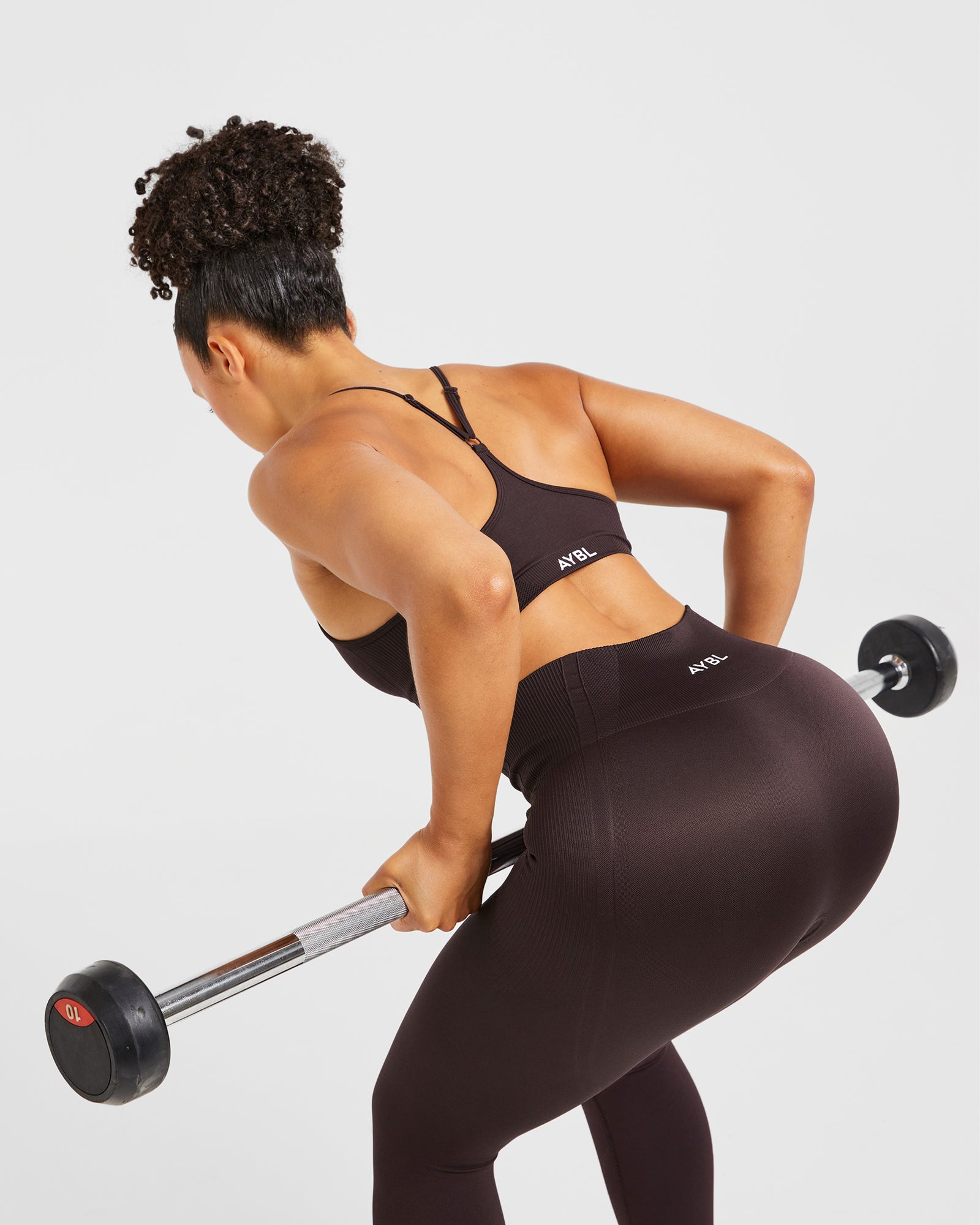 Balance V3 Seamless Strappy Sports Bra - Dark Brown