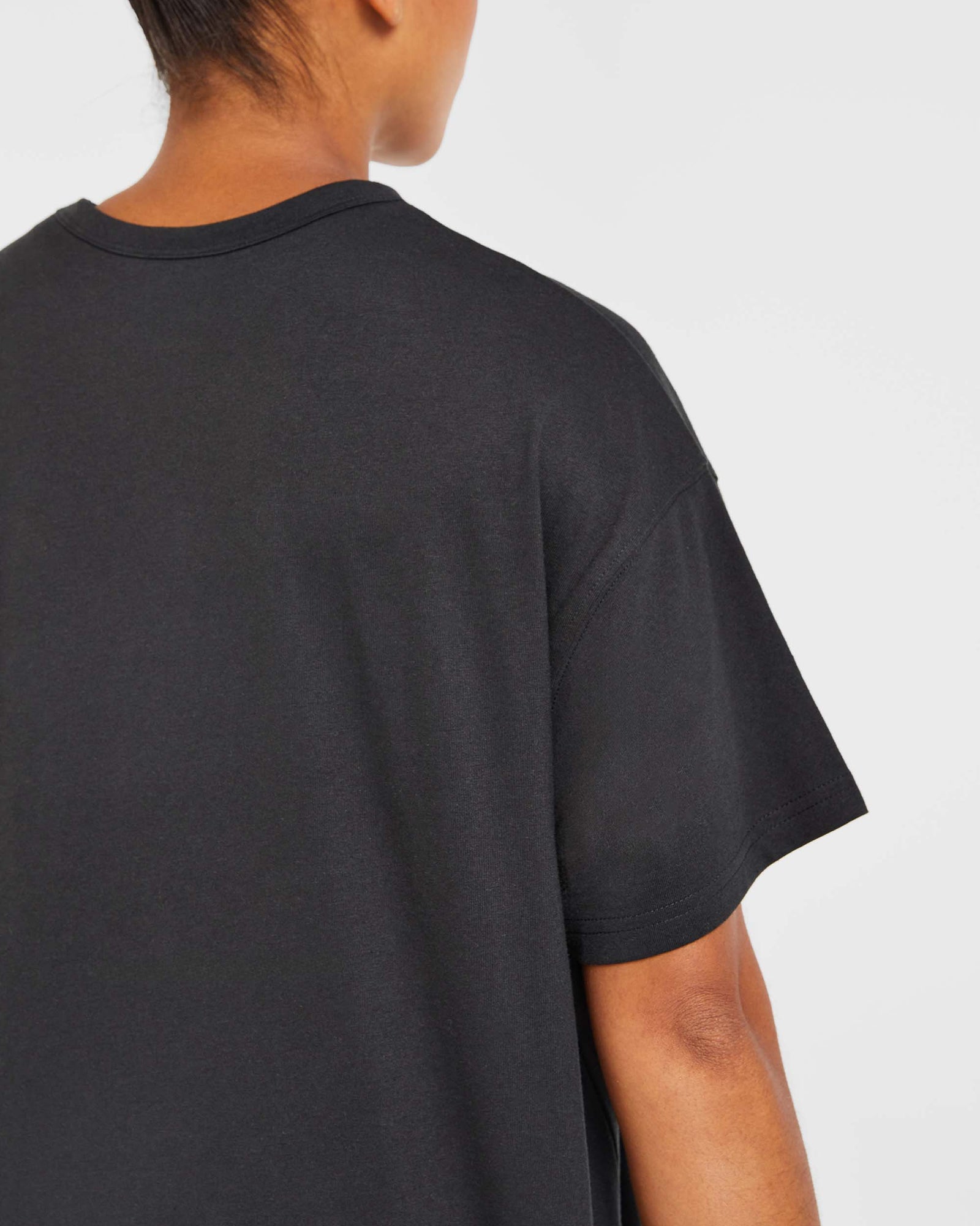 Varsity Oversized T Shirt - Black/Blue - aybldev