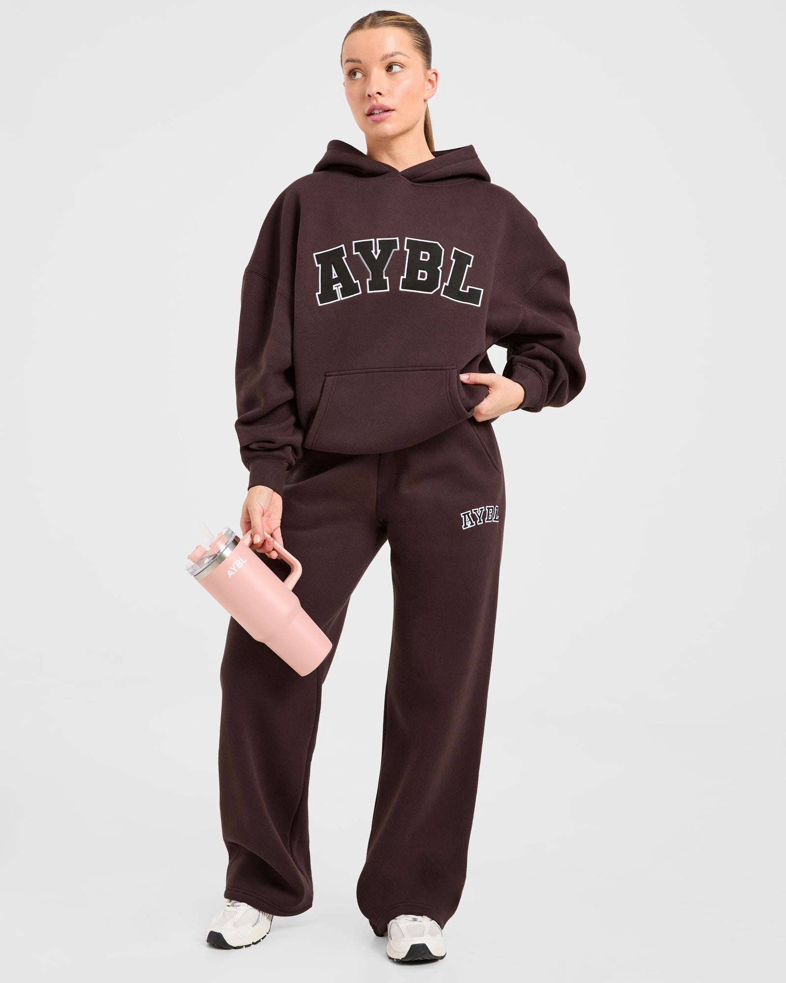 Varsity 2.0 Oversized Hoodie - Cocoa Brown