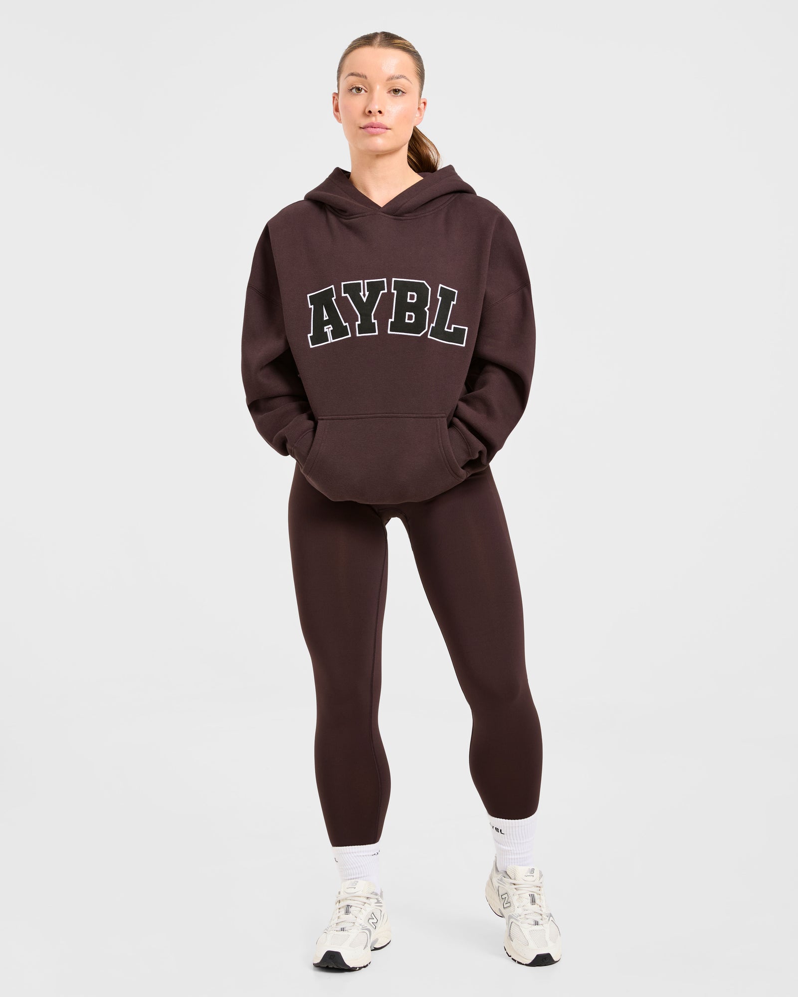 JD Varsity 2.0 Oversized Hoodie - Cocoa Brown