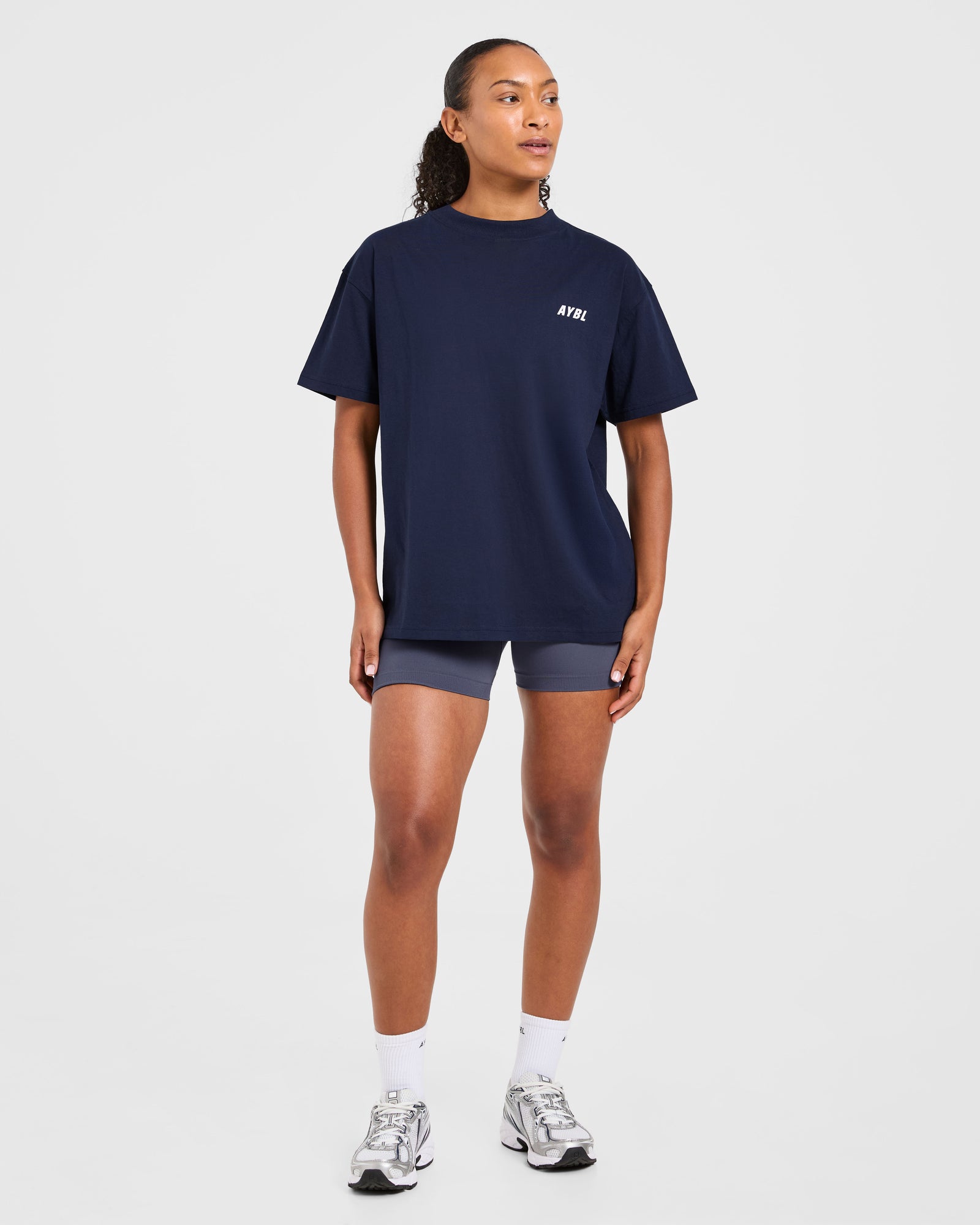 Cardio Club Oversized T Shirt - Navy