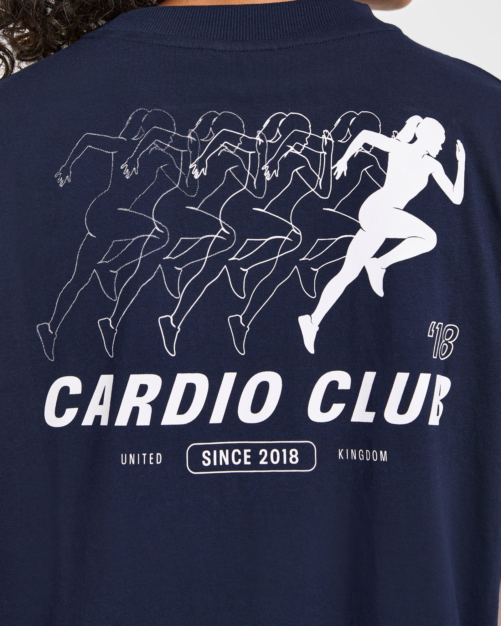 Cardio Club Oversized T Shirt - Navy