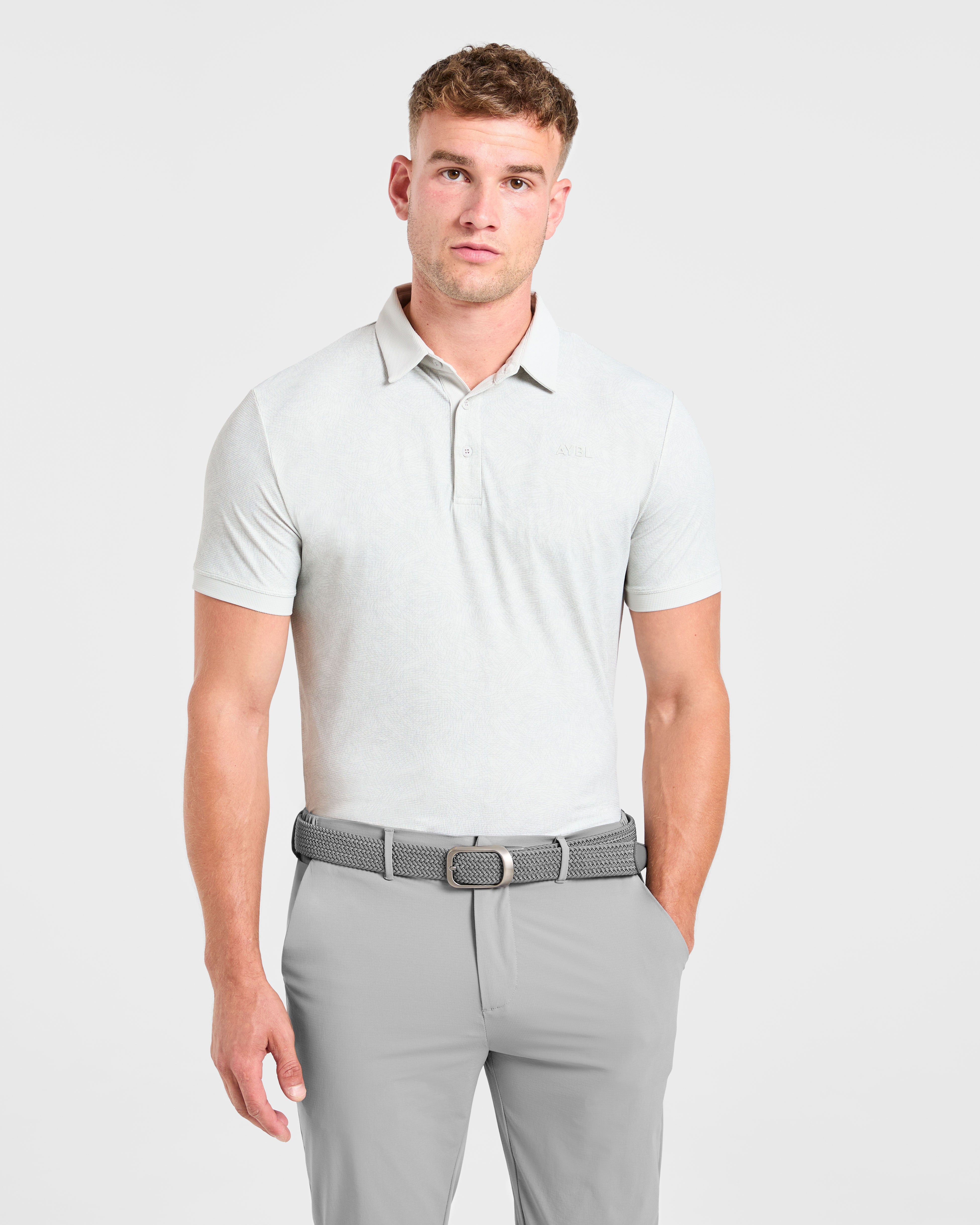 Precision Static Polo - Ice Grey