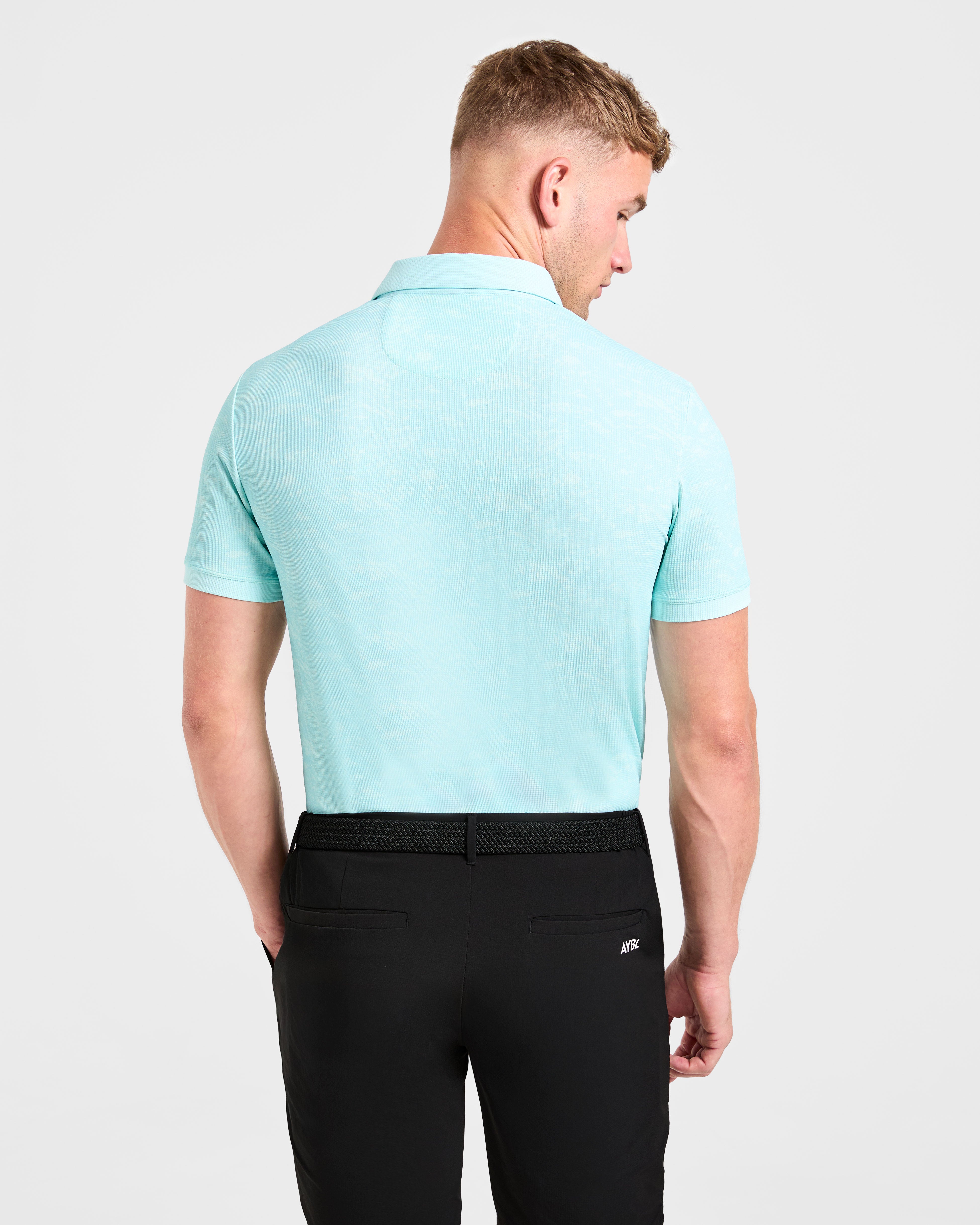 Precision Texture Polo - Summer Blue