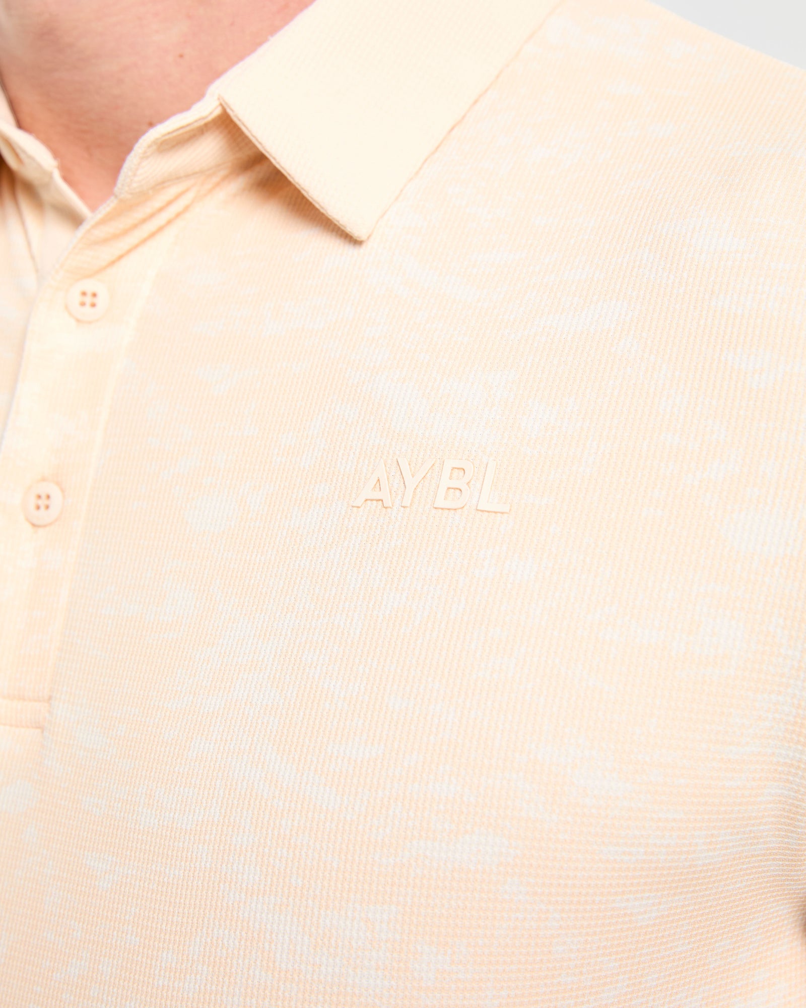 Precision Texture Polo - Peach