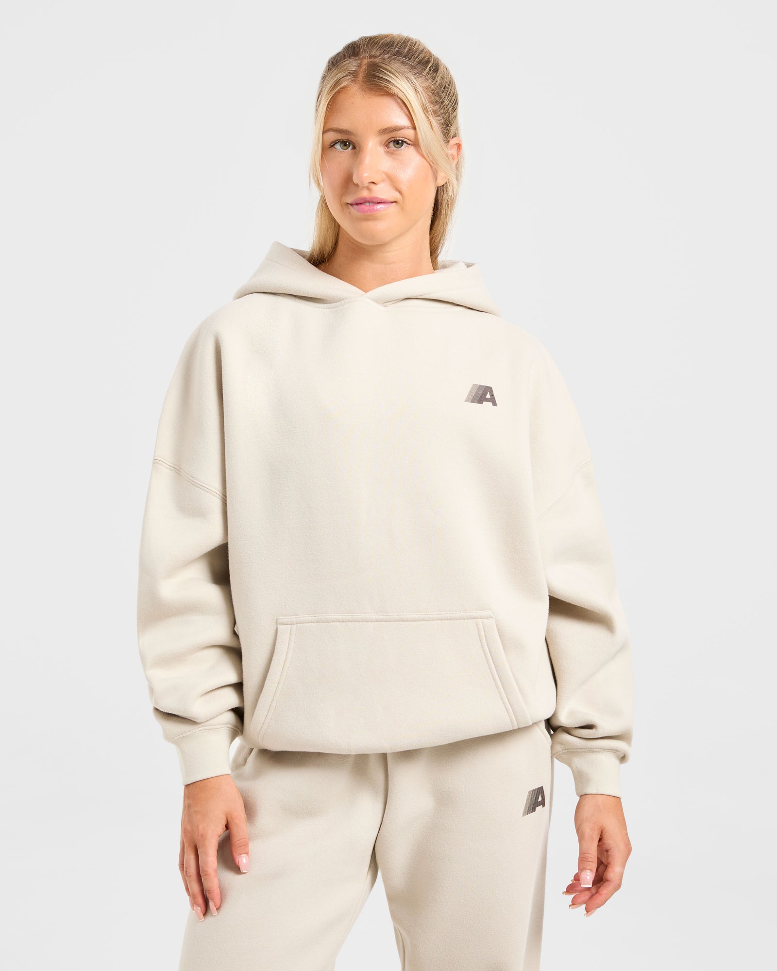 JD Retro Athletics Oversized Hoodie - Sand (Copy)