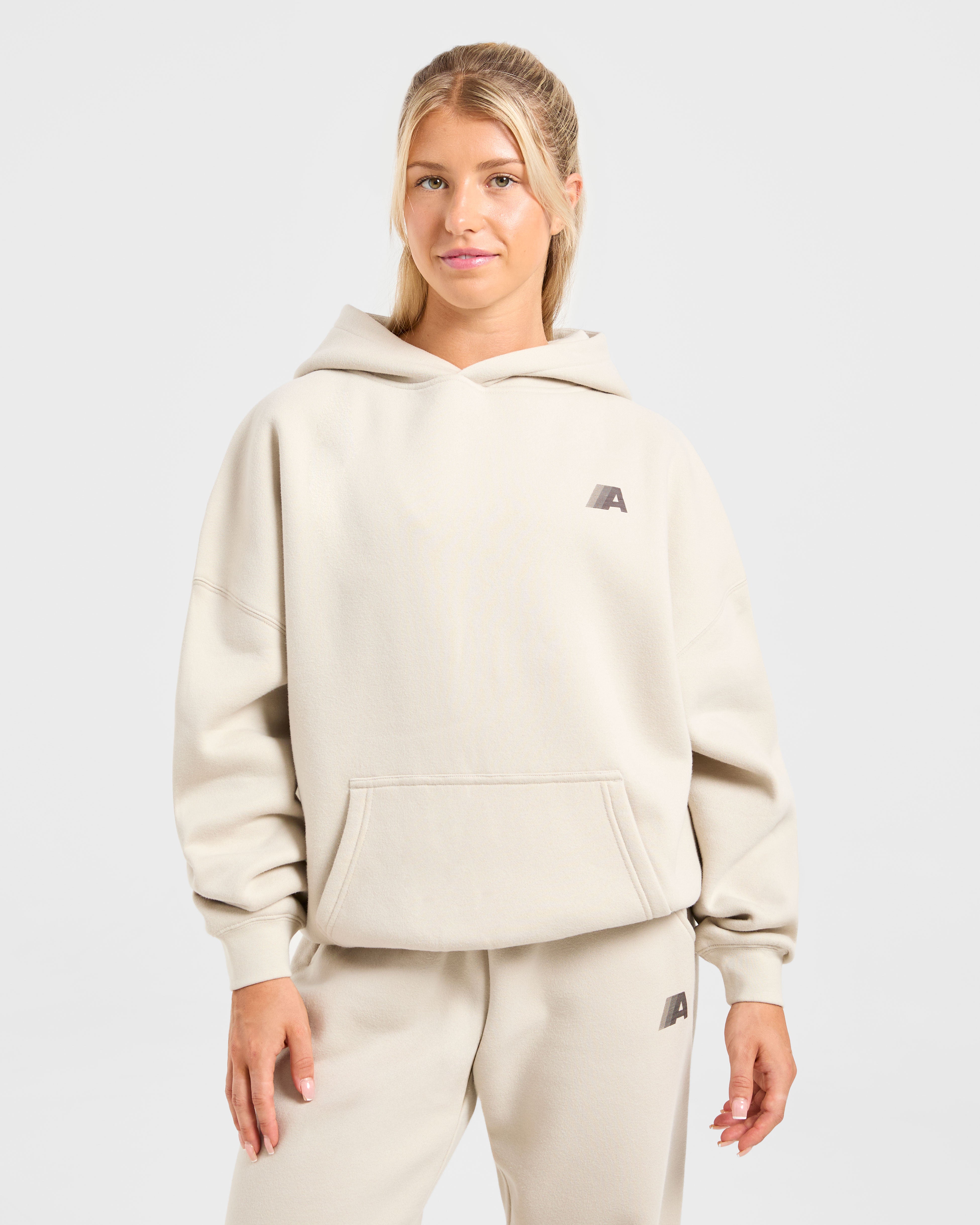 JD Retro Athletics Oversized Hoodie - Sand (Copy)