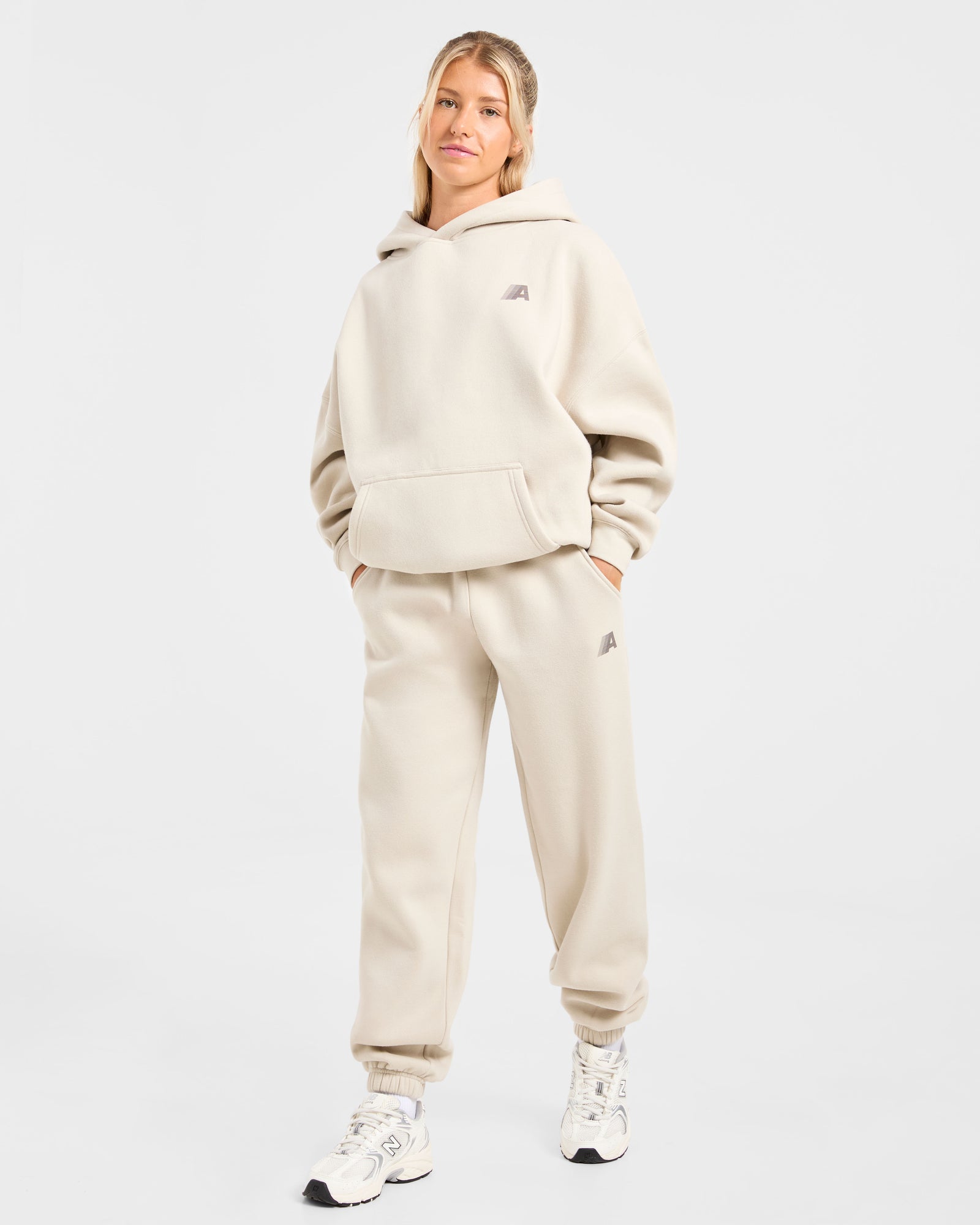JD Retro Athletics Oversized Hoodie - Sand (Copy)