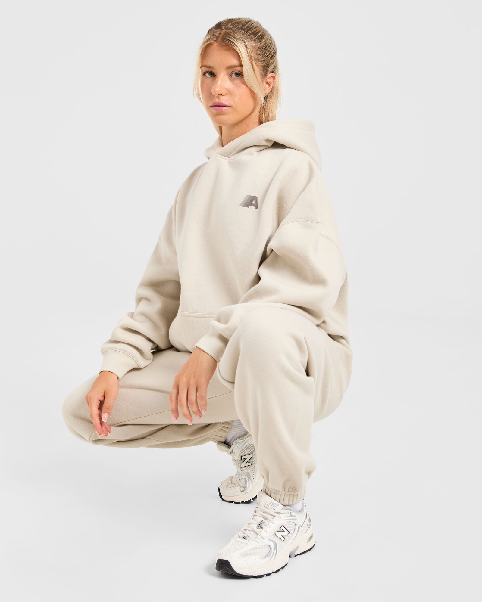 JD Retro Athletics Oversized Hoodie - Sand (Copy)
