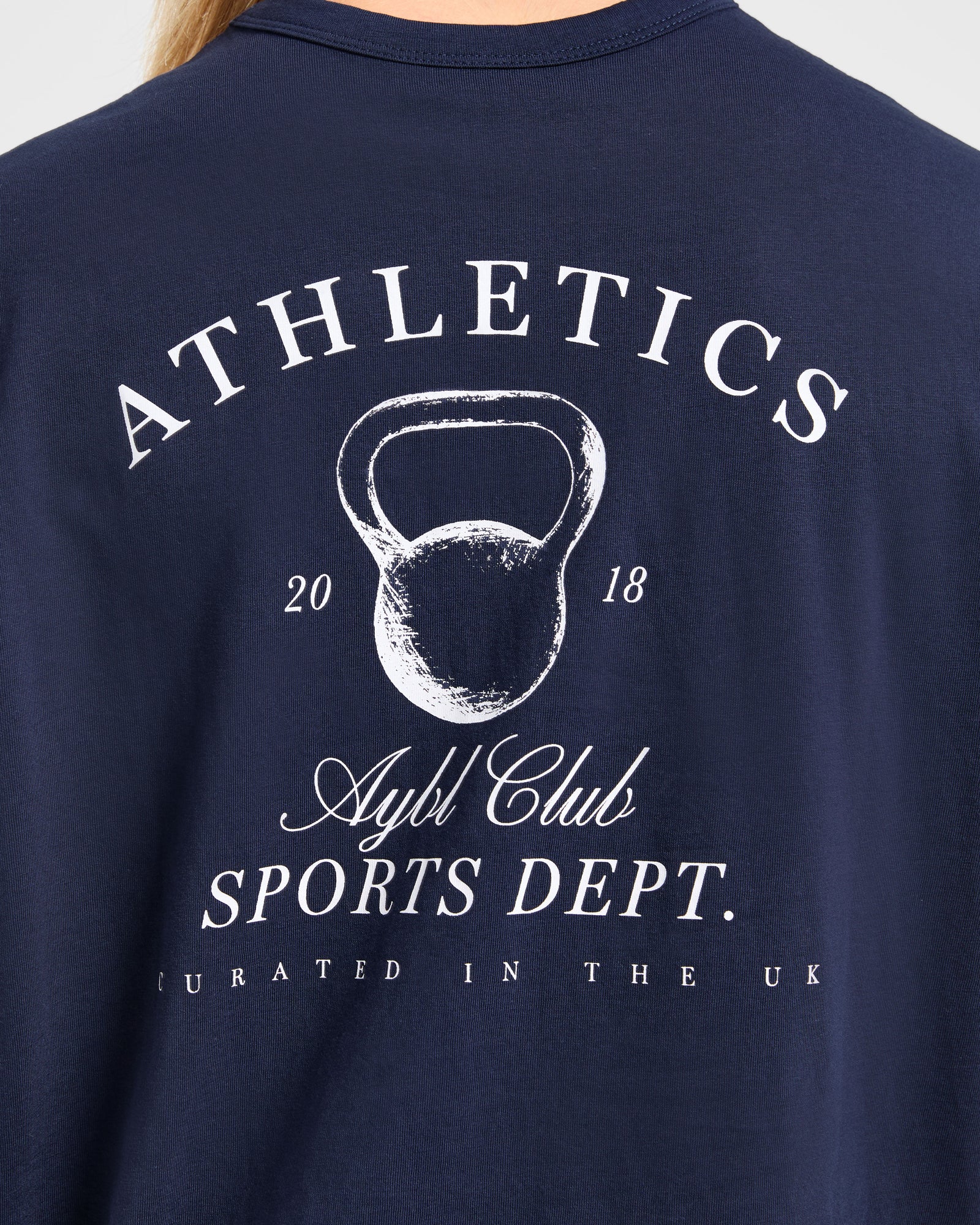Athletics Sport Dept Oversized T Shirt - Navy