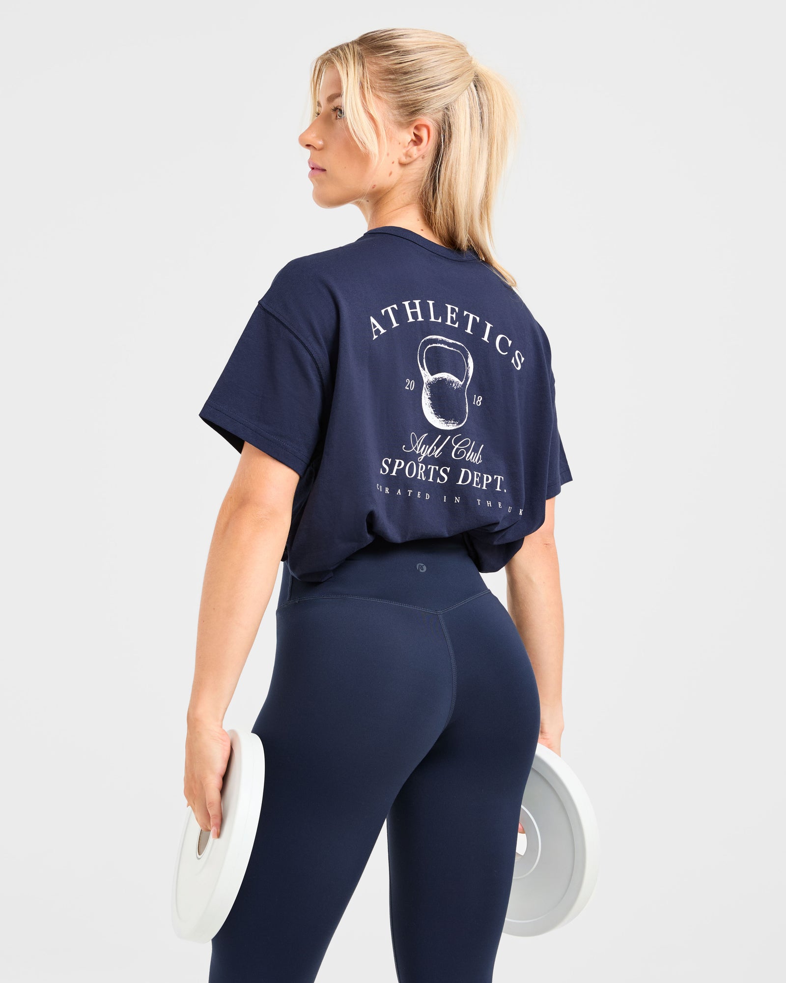 Athletics Sport Dept Oversized T Shirt - Navy