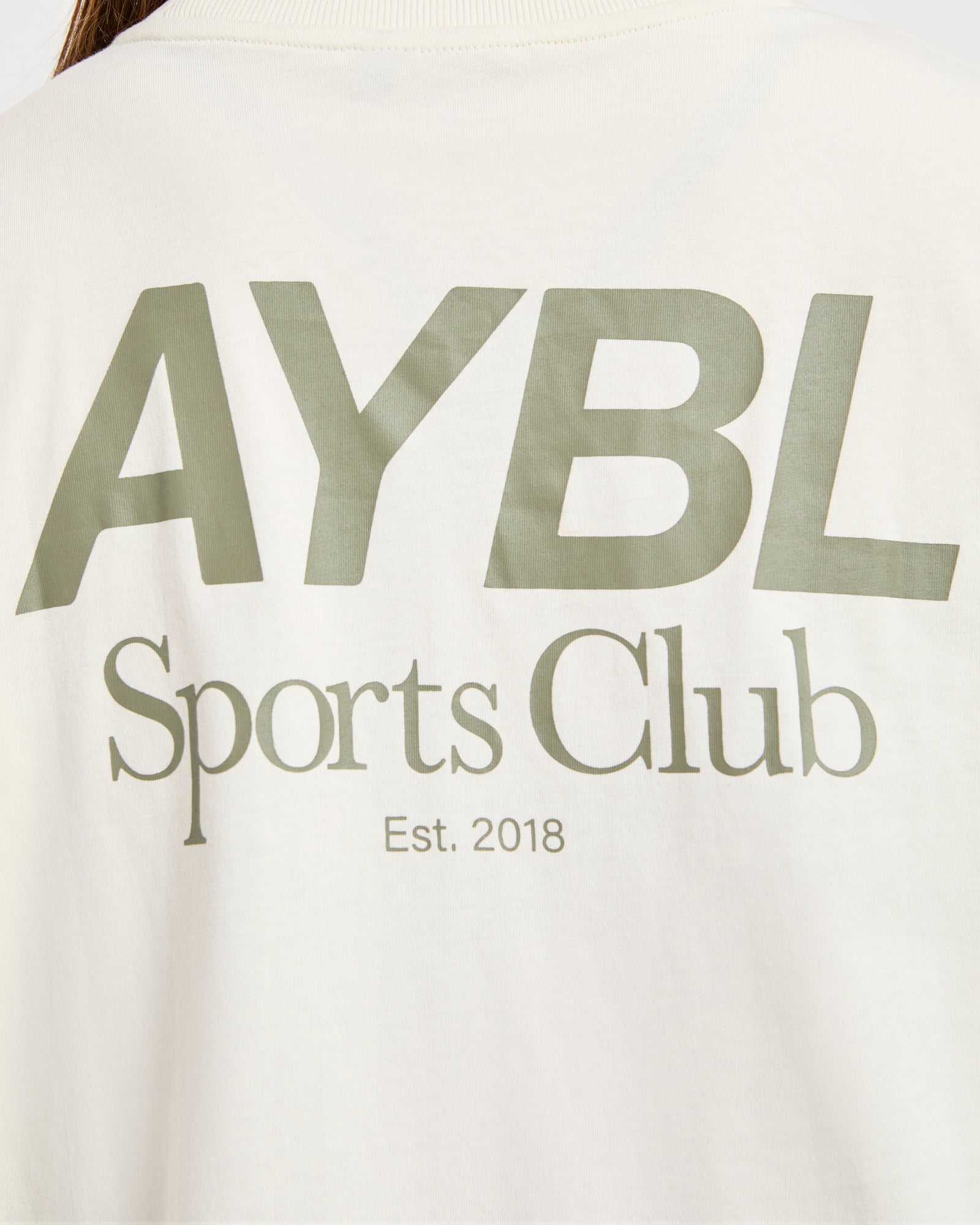 JD AYBL Sports Club Oversized T Shirt - Beige/Muted Olive (Copy)