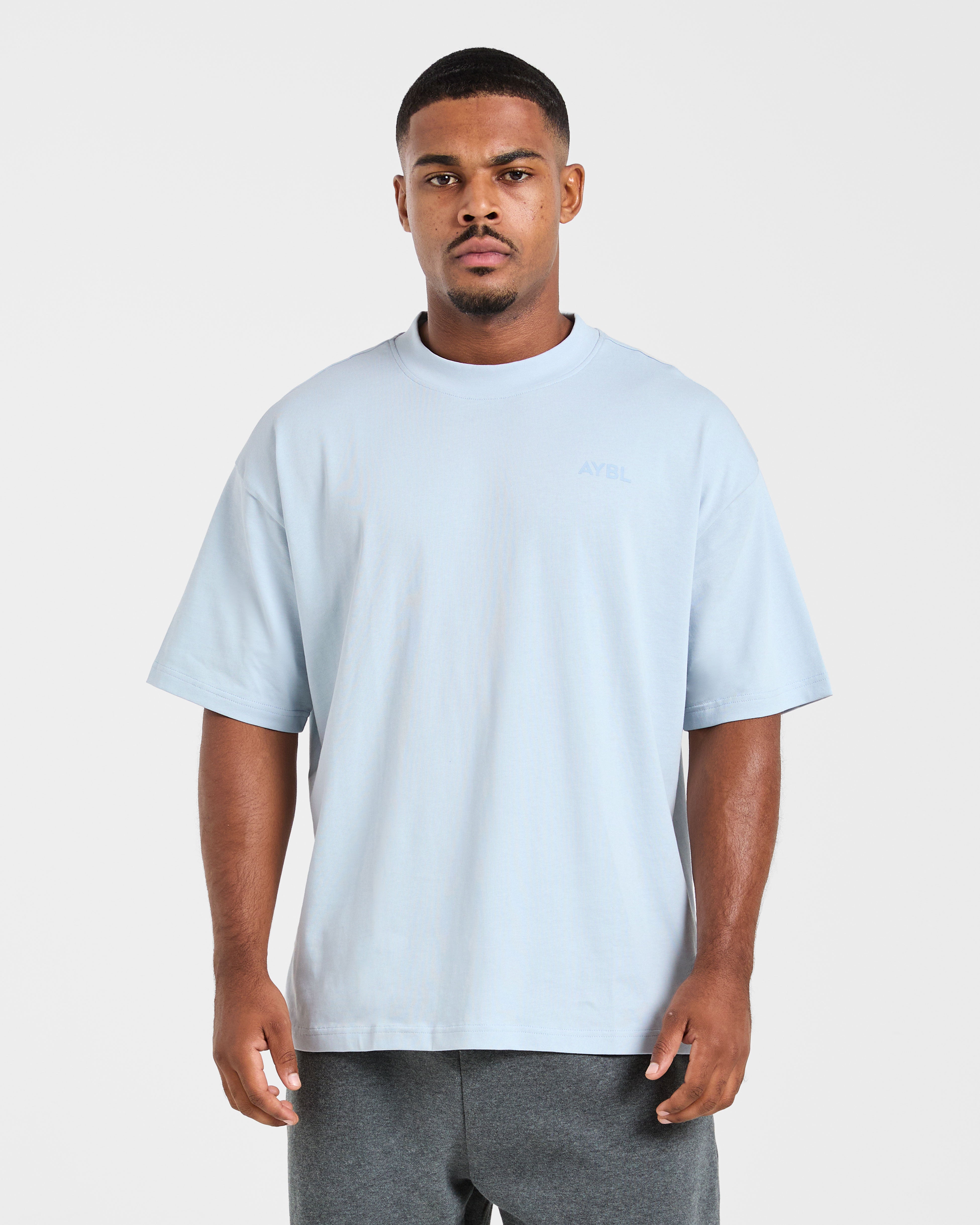 Essential Oversized T Shirt - Light Blue