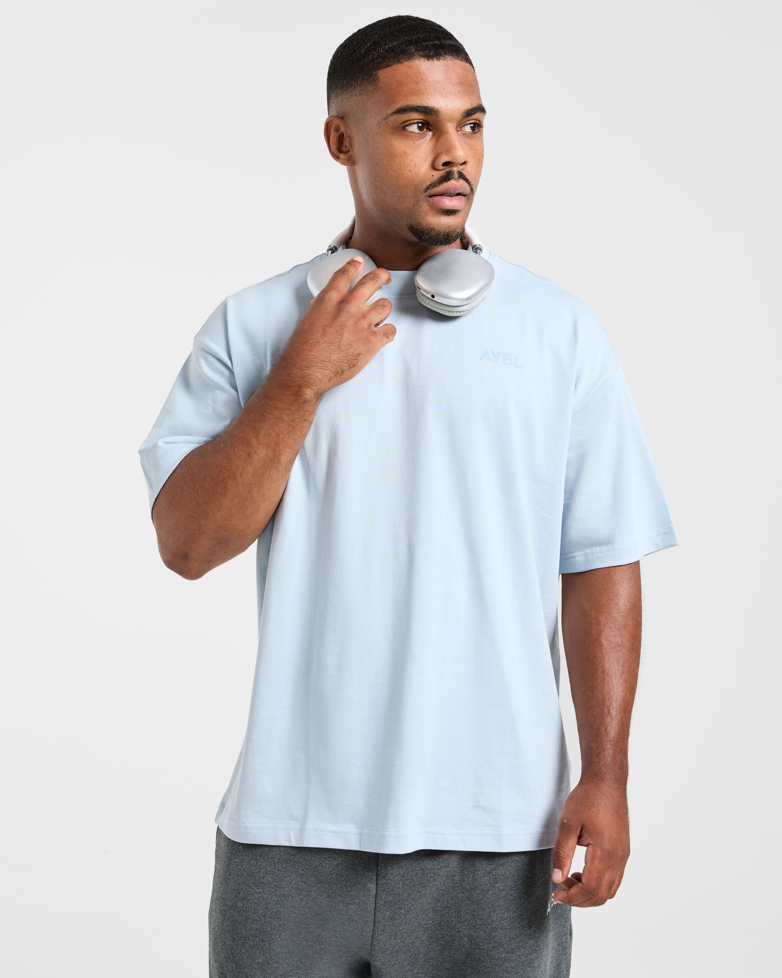 Essential Oversized T Shirt - Light Blue