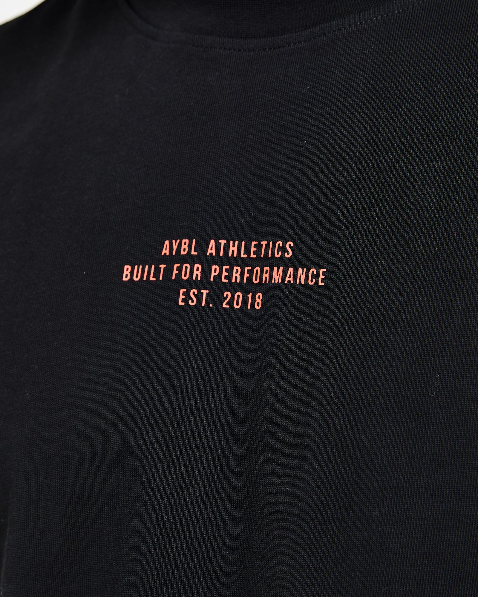 Athletics Performance T Shirt - Black/Orange