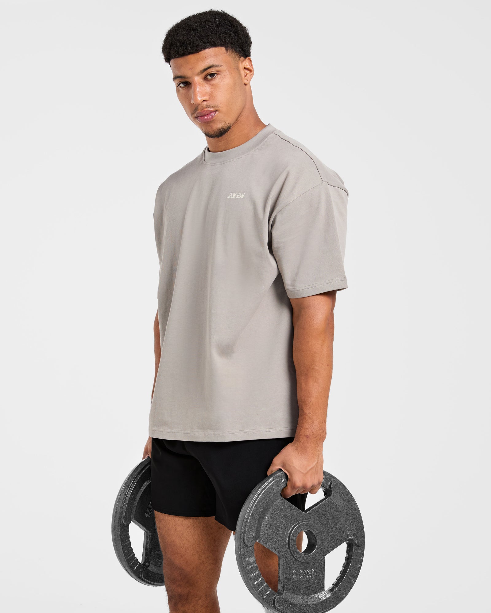 AYBL Strength Club Oversized T Shirt - Fog
