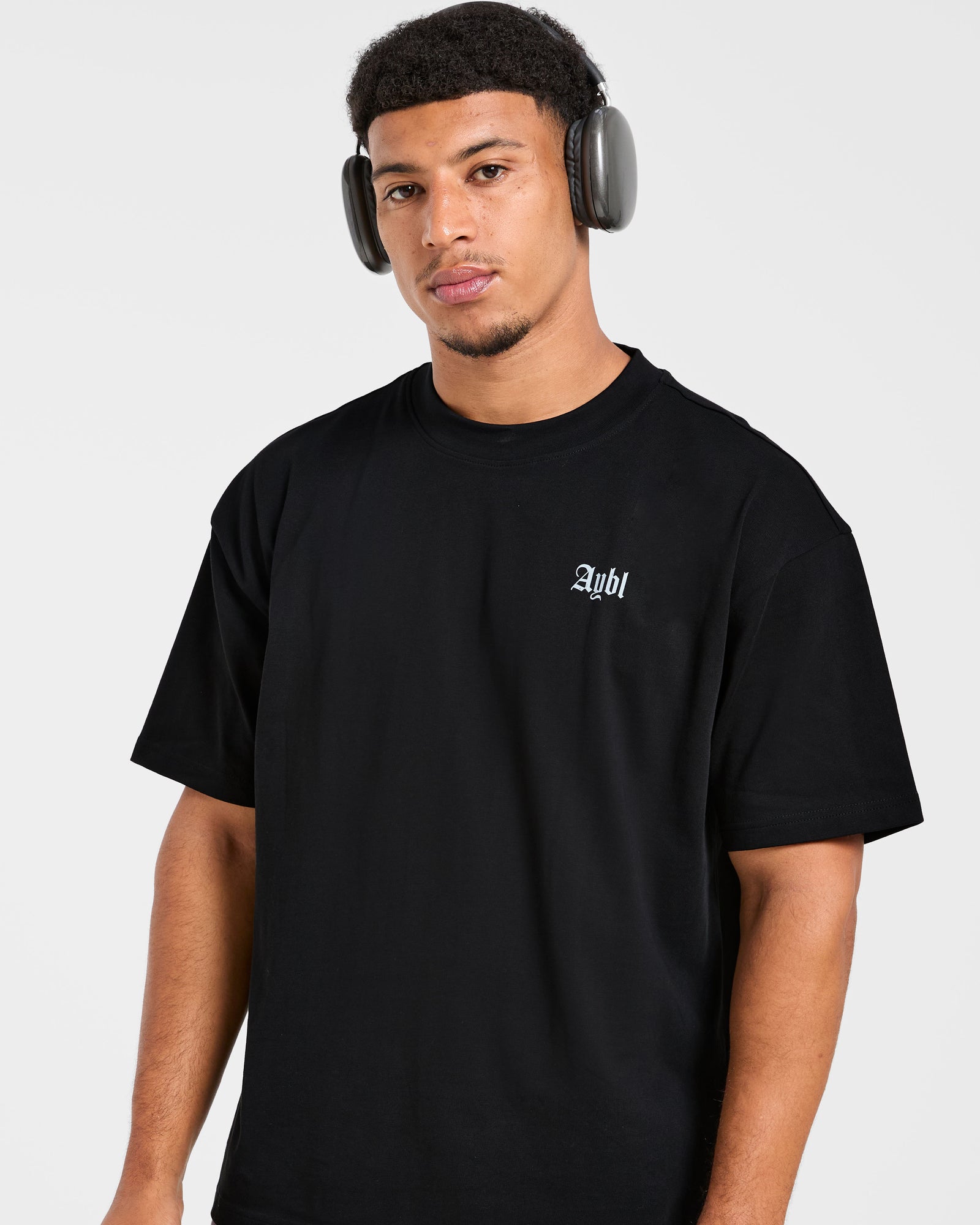 Deadlift Graphic Oversized T Shirt - Black/Blue