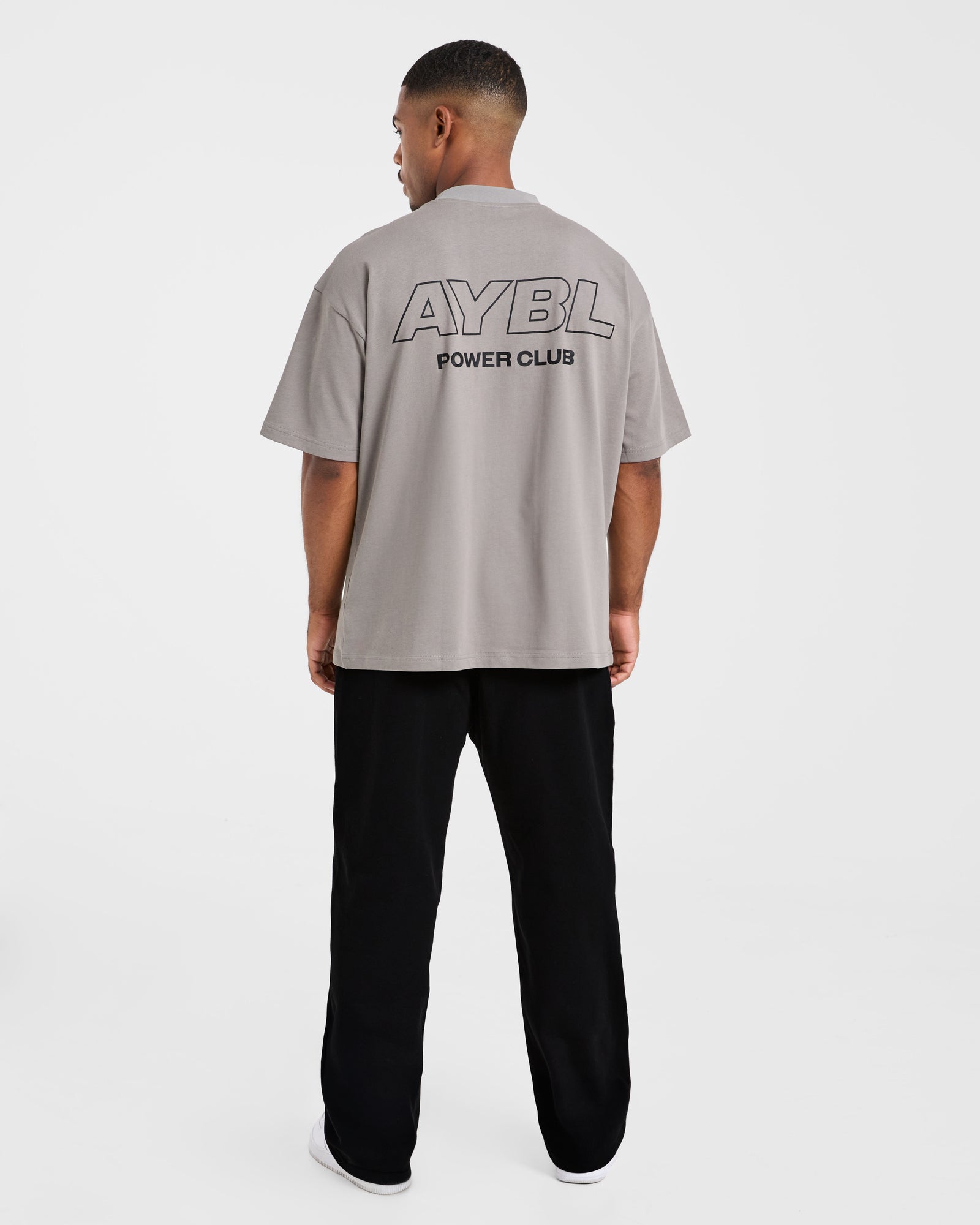 Power Club Oversized T Shirt - Grey