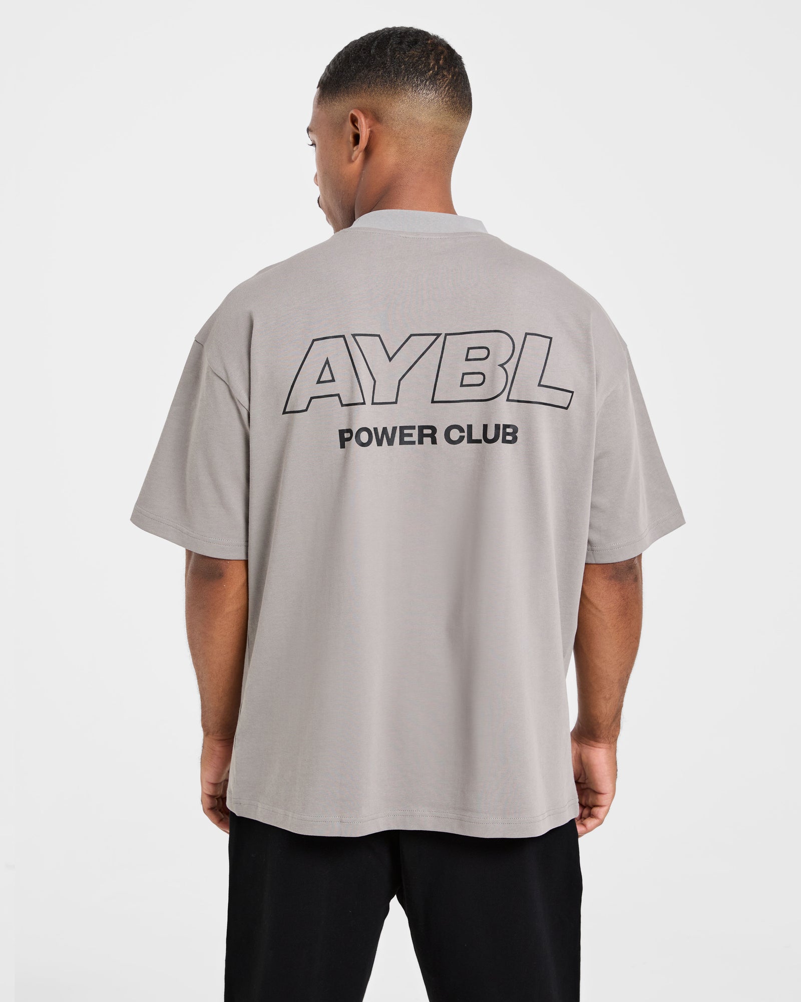 Power Club Oversized T Shirt - Grey