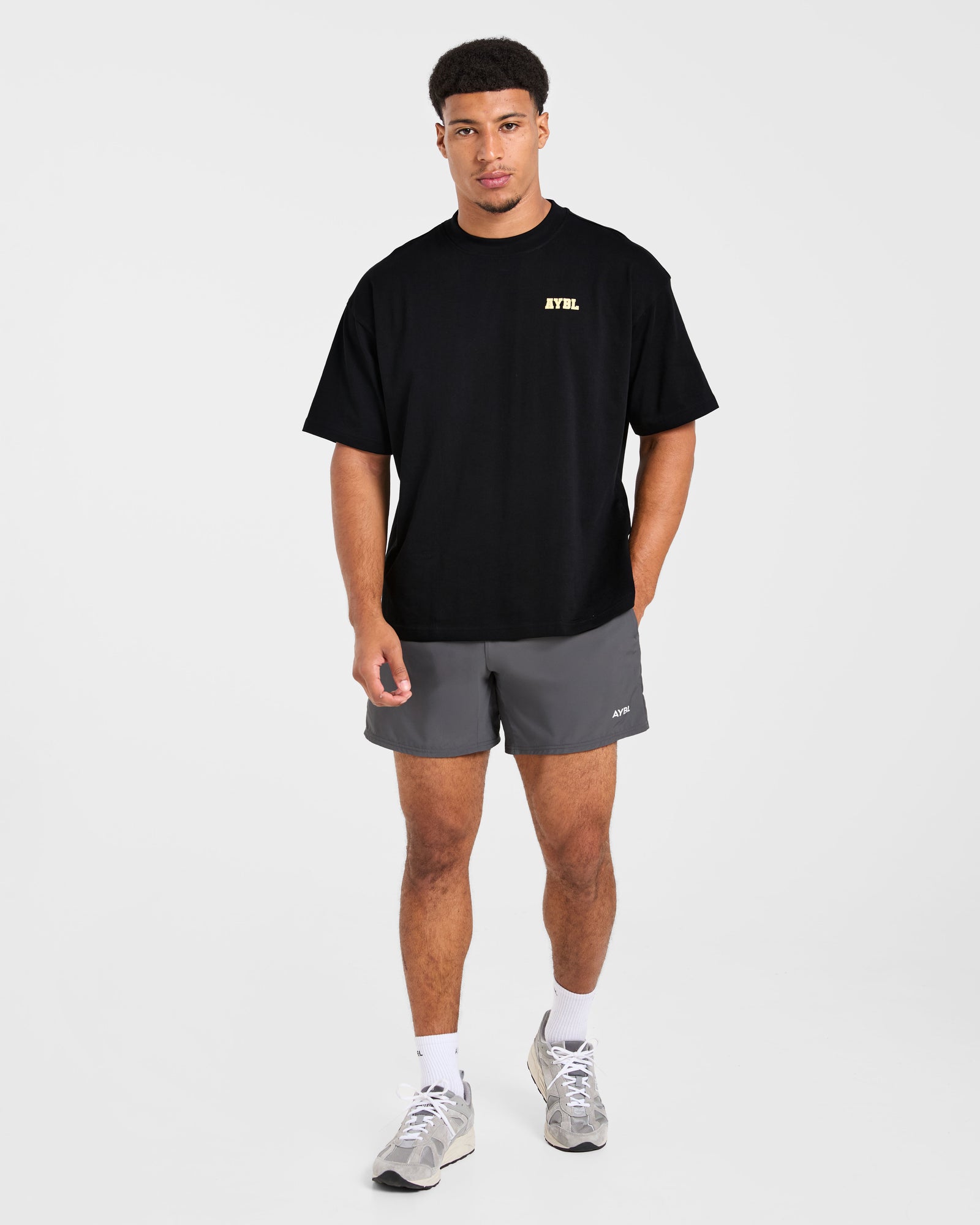 Power In Motion Oversized T Shirt - Black/Yellow