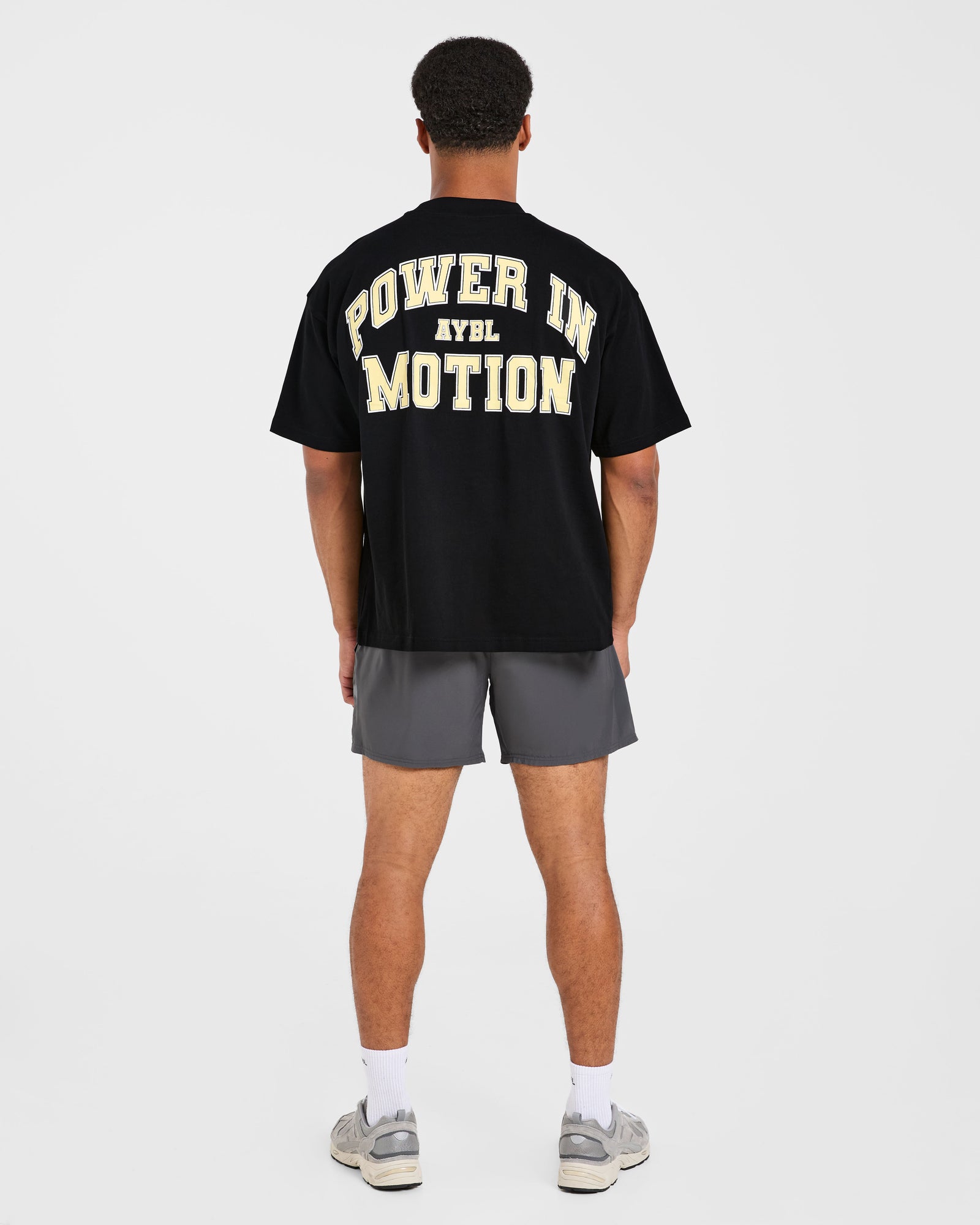 Power In Motion Oversized T Shirt - Black/Yellow