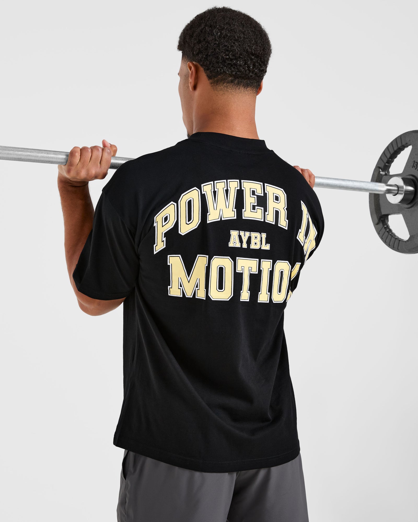 Power In Motion Oversized T Shirt - Black/Yellow