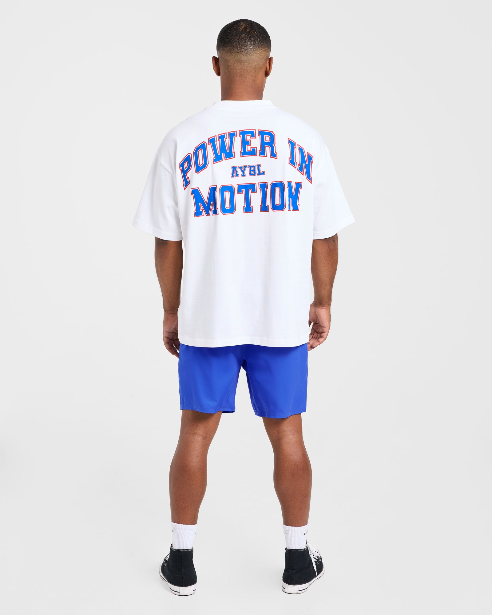 Power In Motion Oversized T Shirt - White