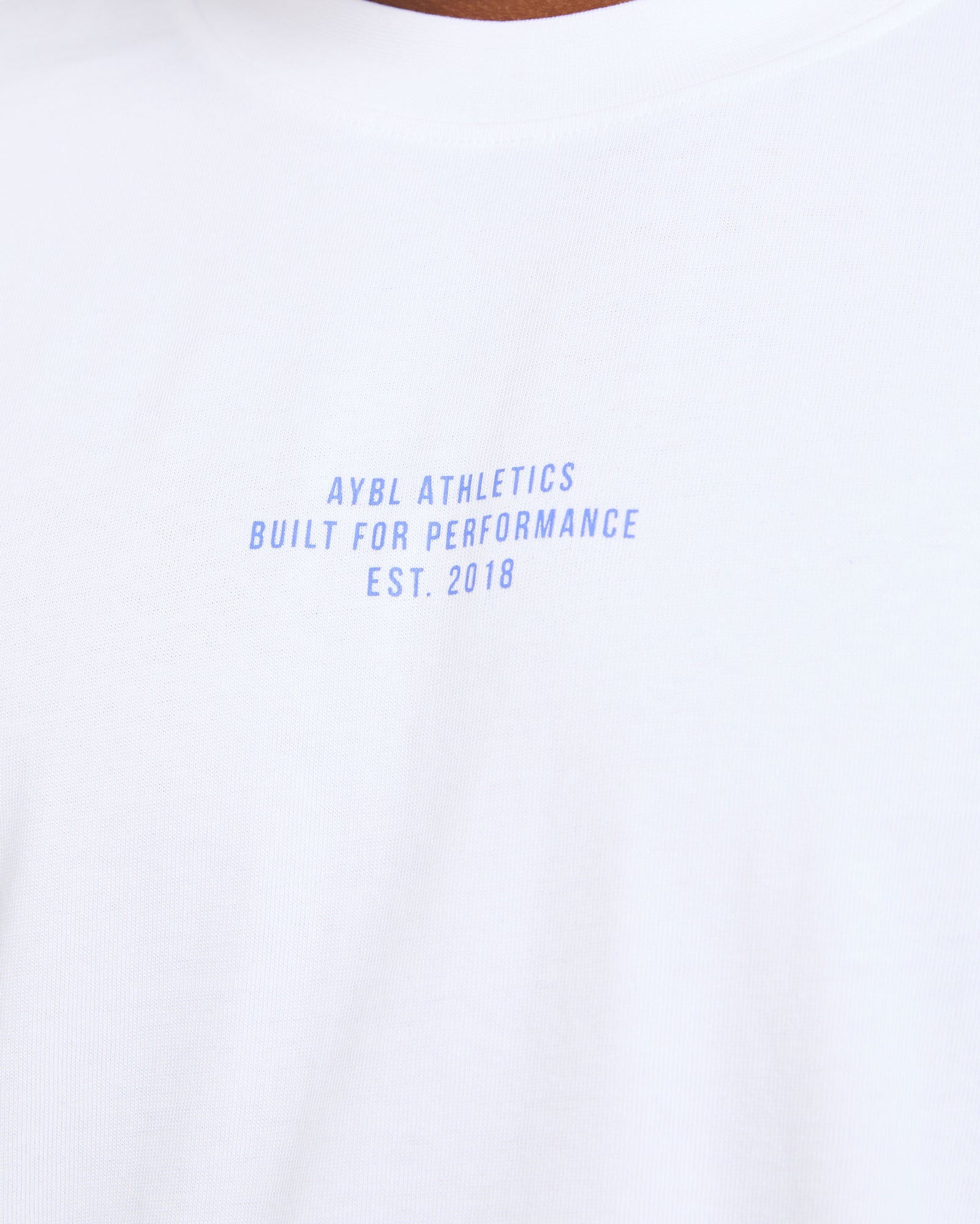 Athletics Performance T Shirt - White/Blue