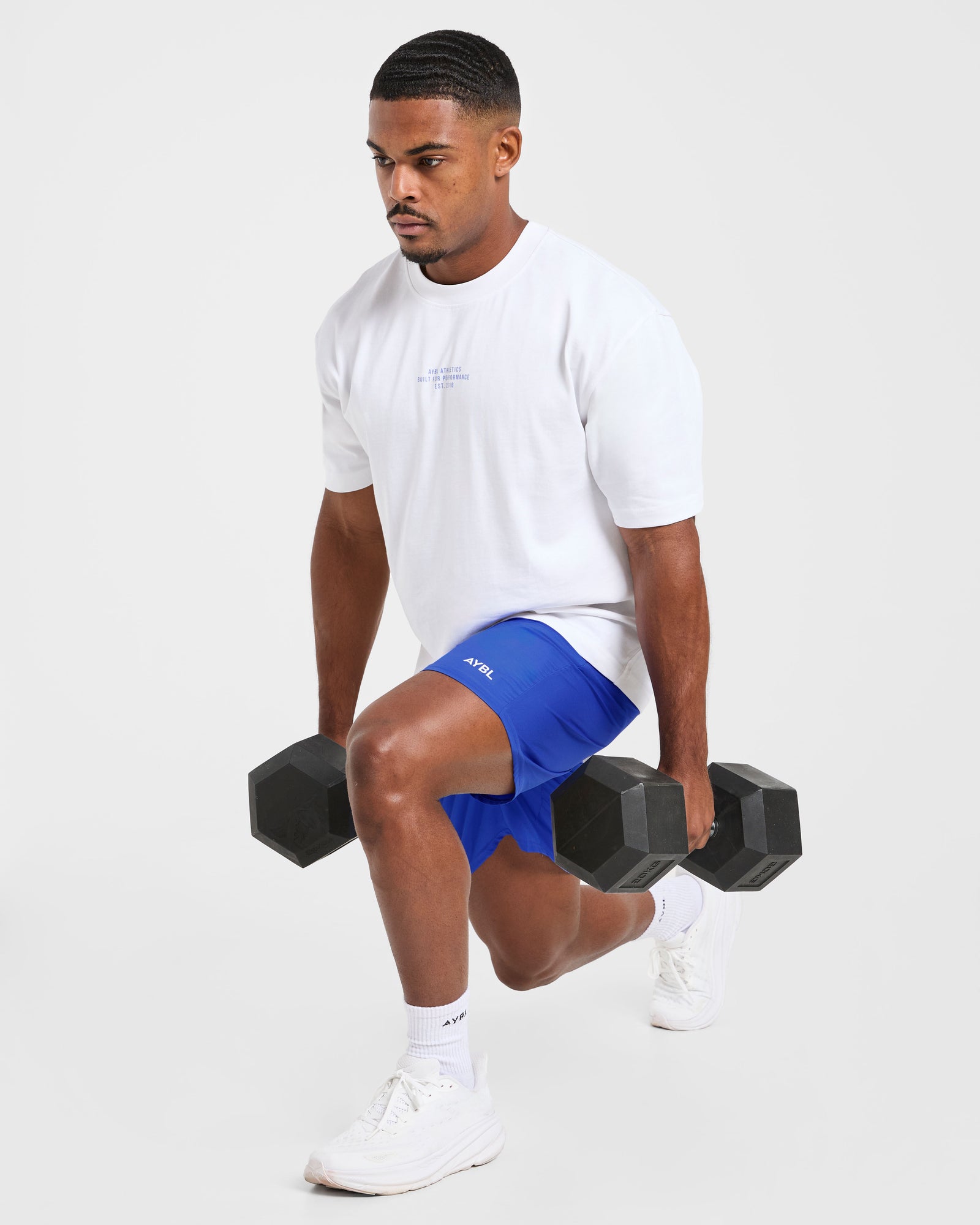 Athletics Performance T Shirt - White/Blue