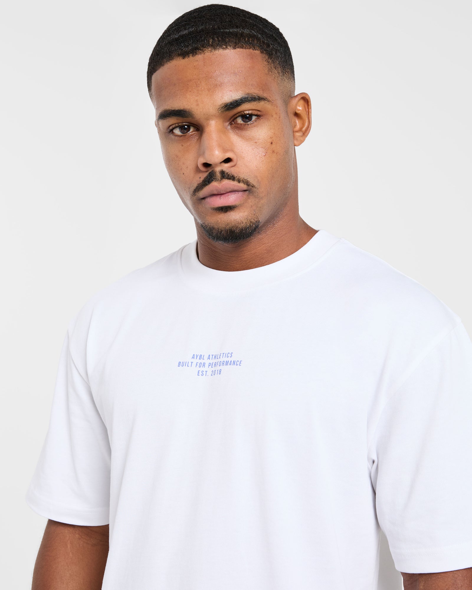 Athletics Performance T Shirt - White/Blue
