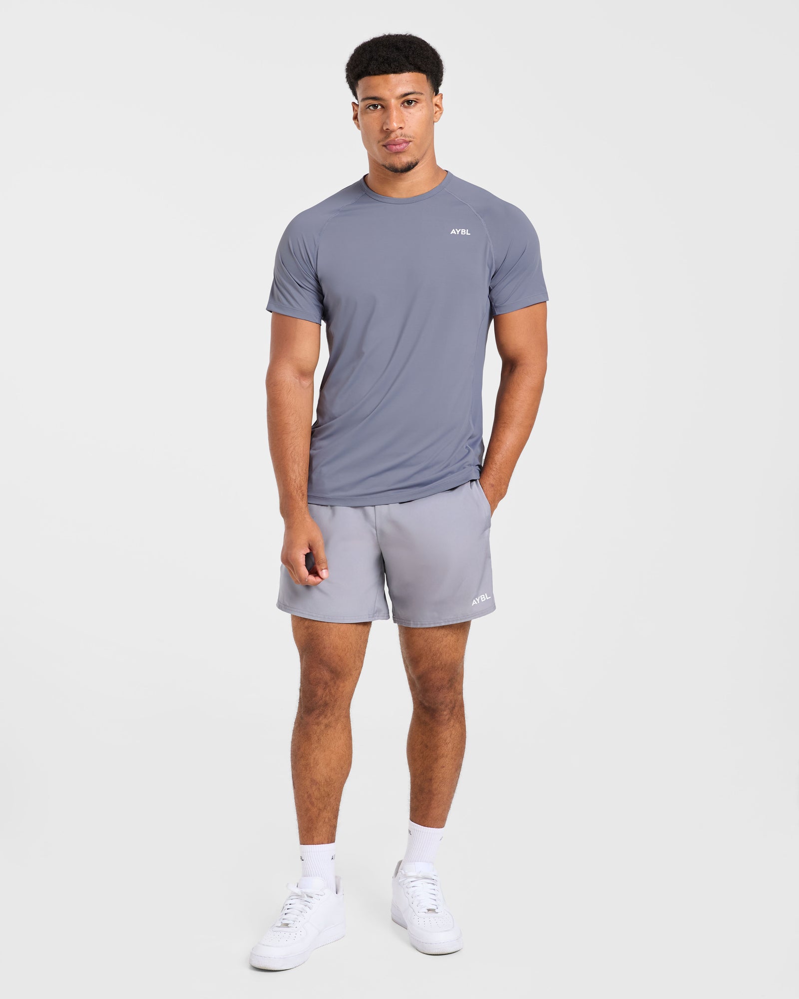 Compression Relaxed T Shirt - Slate Grey