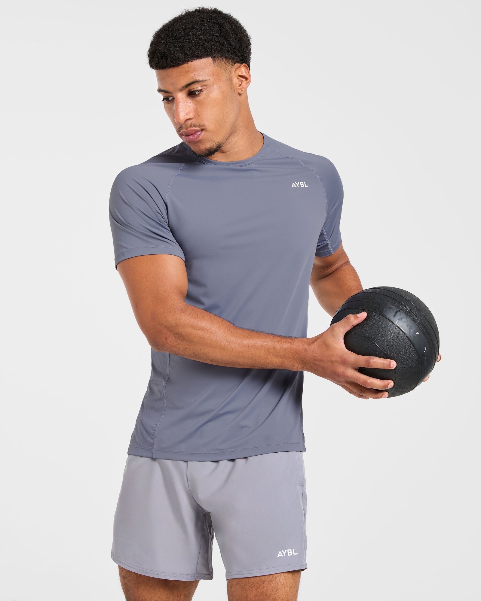 Compression Relaxed T Shirt - Slate Grey