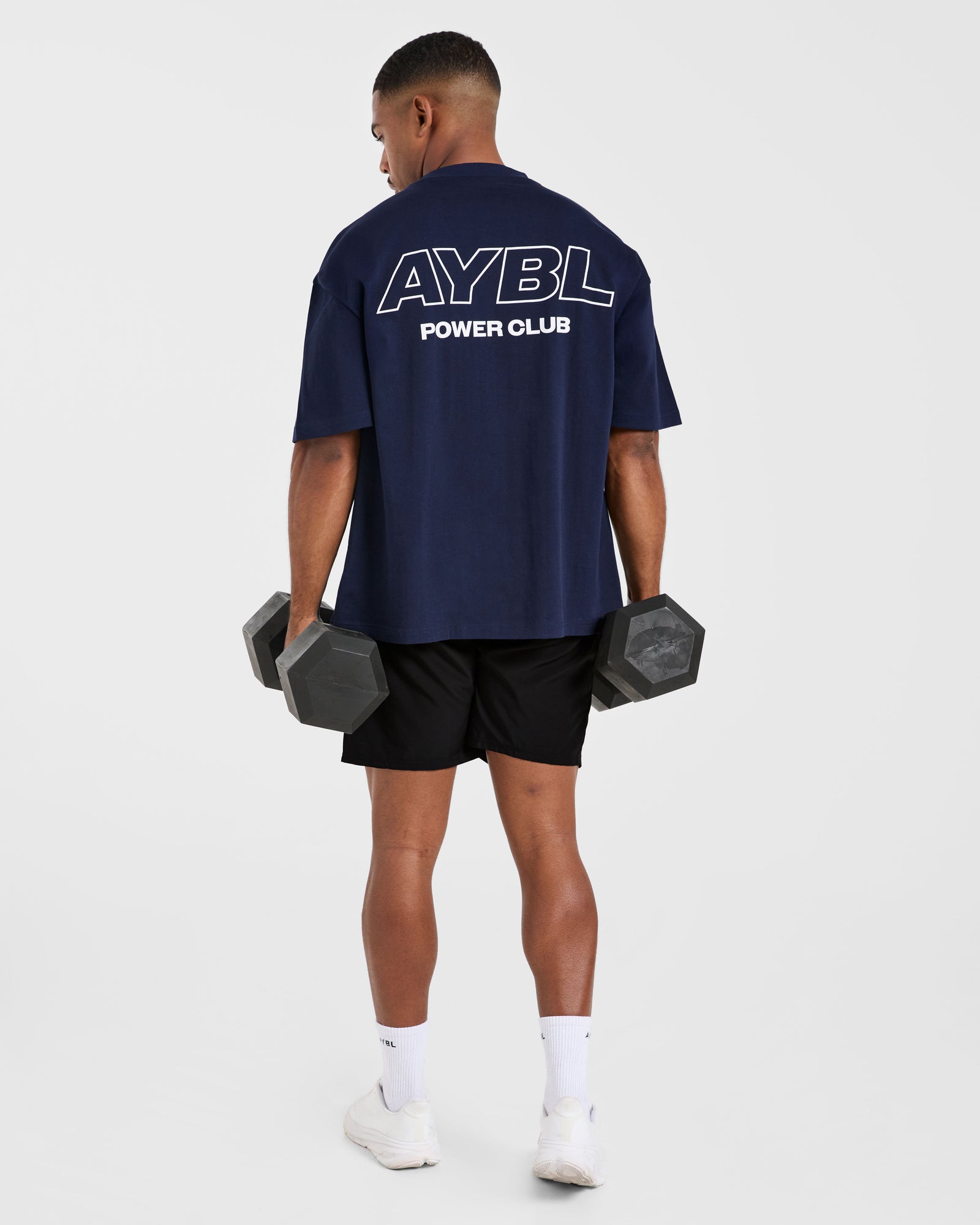 Power Club Oversized T Shirt - Navy