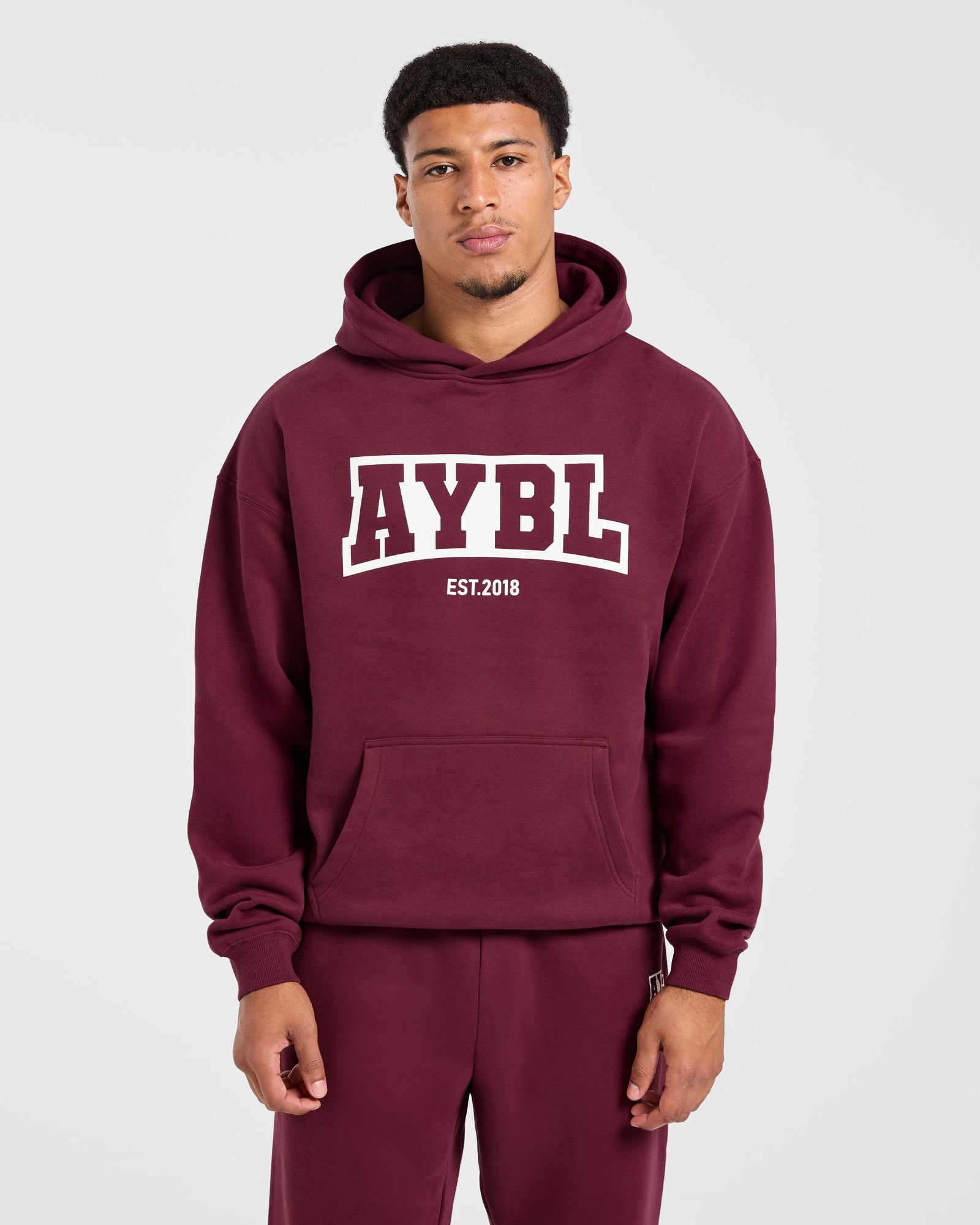 Academy Oversized Hoodie - Burgundy