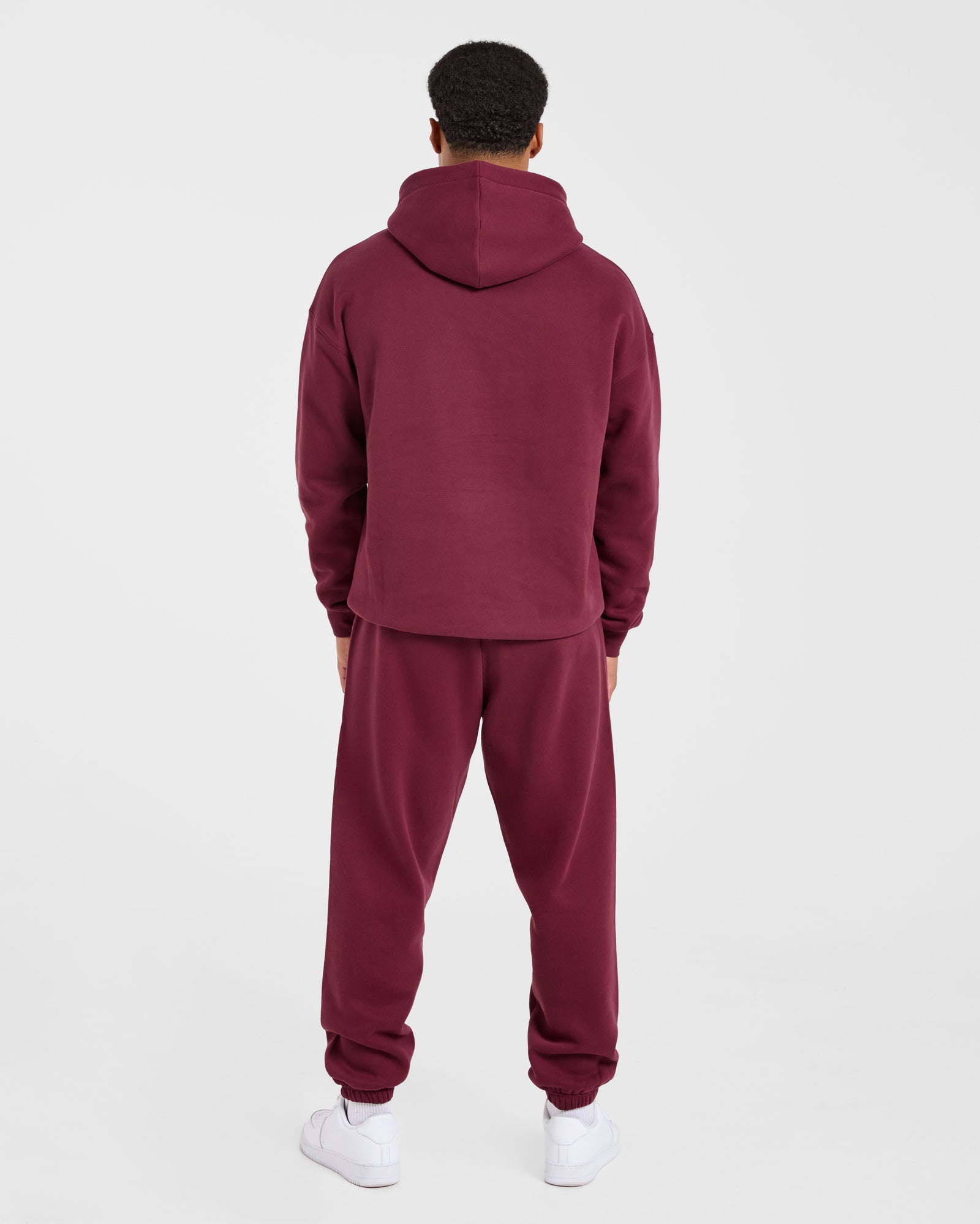 Academy Oversized Joggers - Burgundy