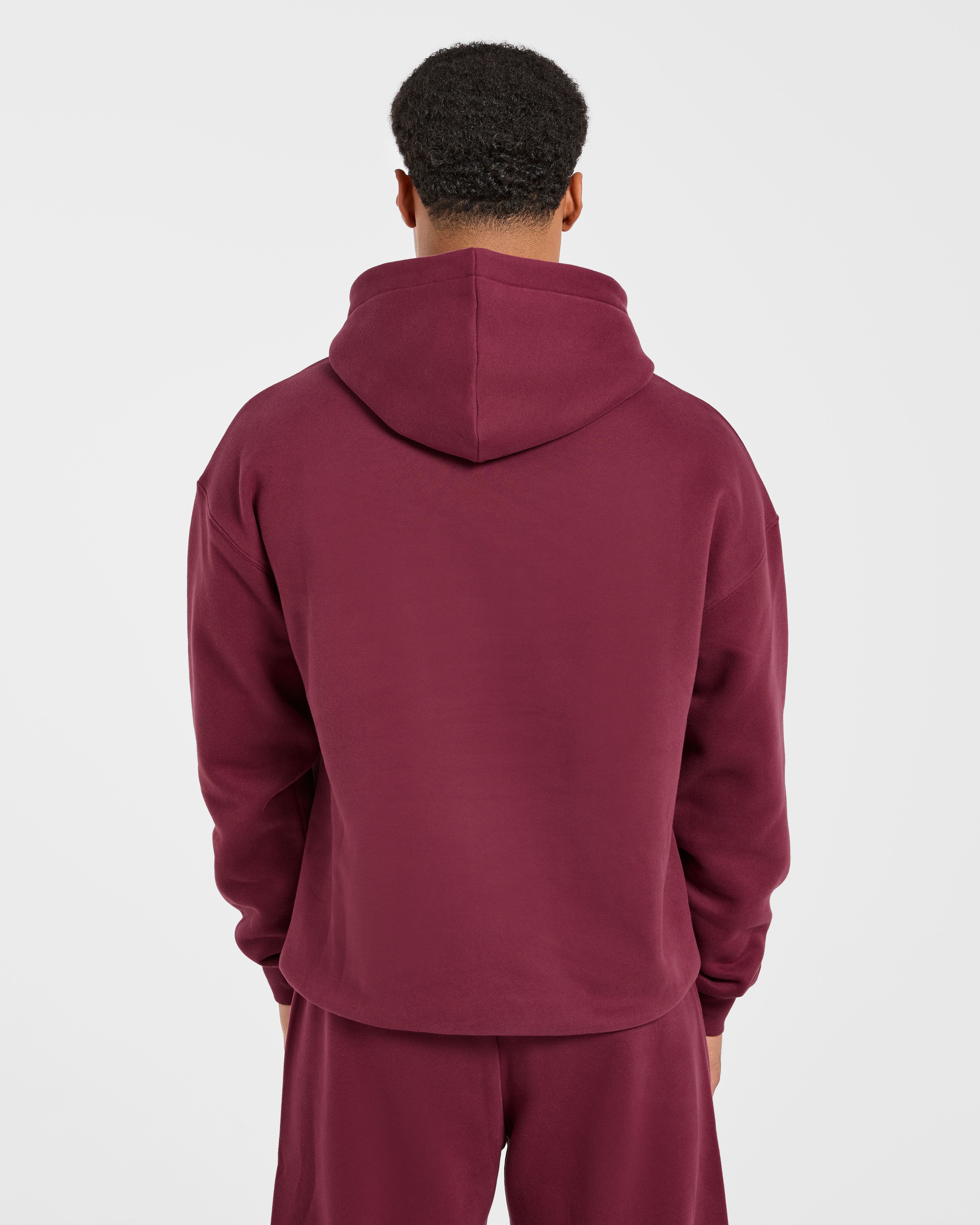 Academy Oversized Hoodie - Burgundy