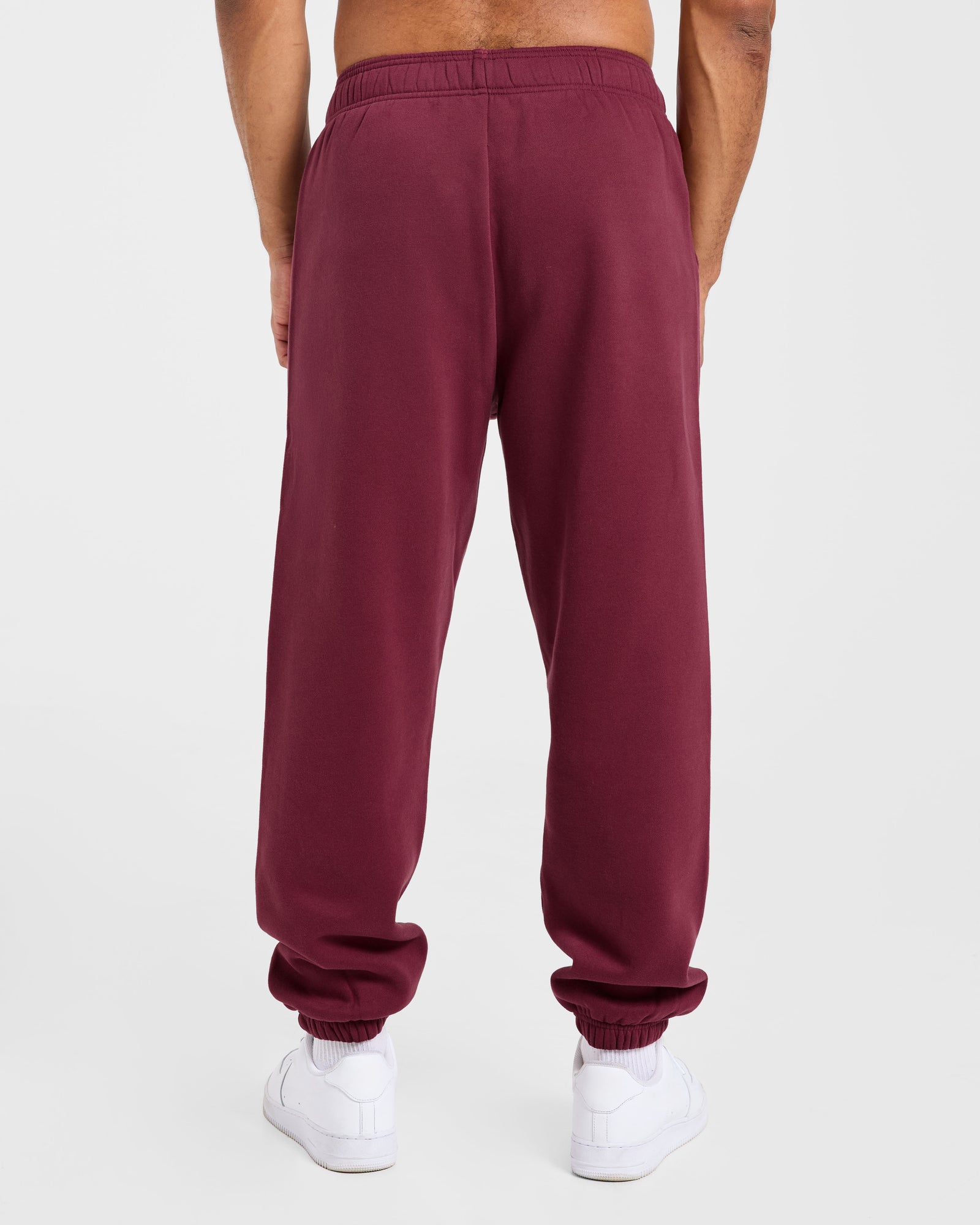 Academy Oversized Joggers - Burgundy