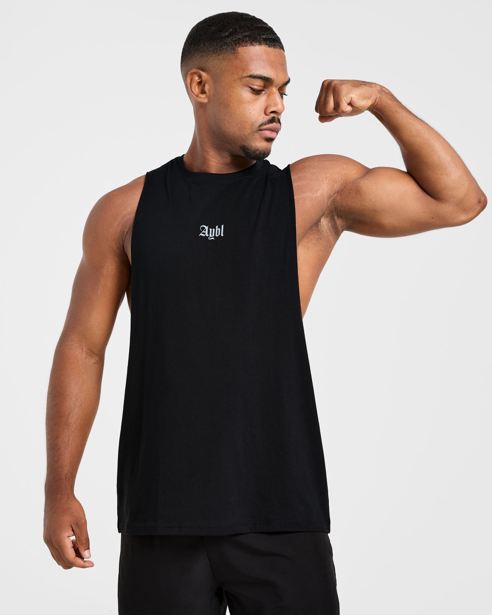 Deadlift Graphic Tank - Black/Blue