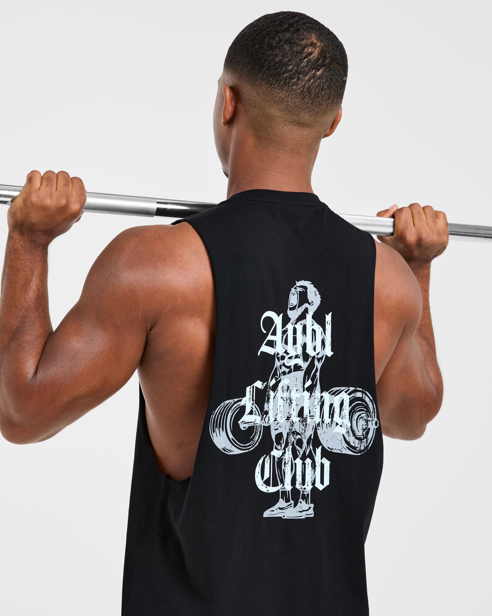 Deadlift Graphic Tank - Black/Blue