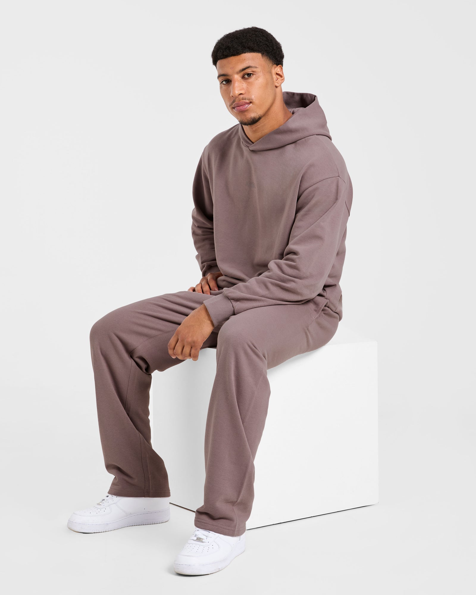 Craft Oversized Straight Leg Joggers - Muted Plum