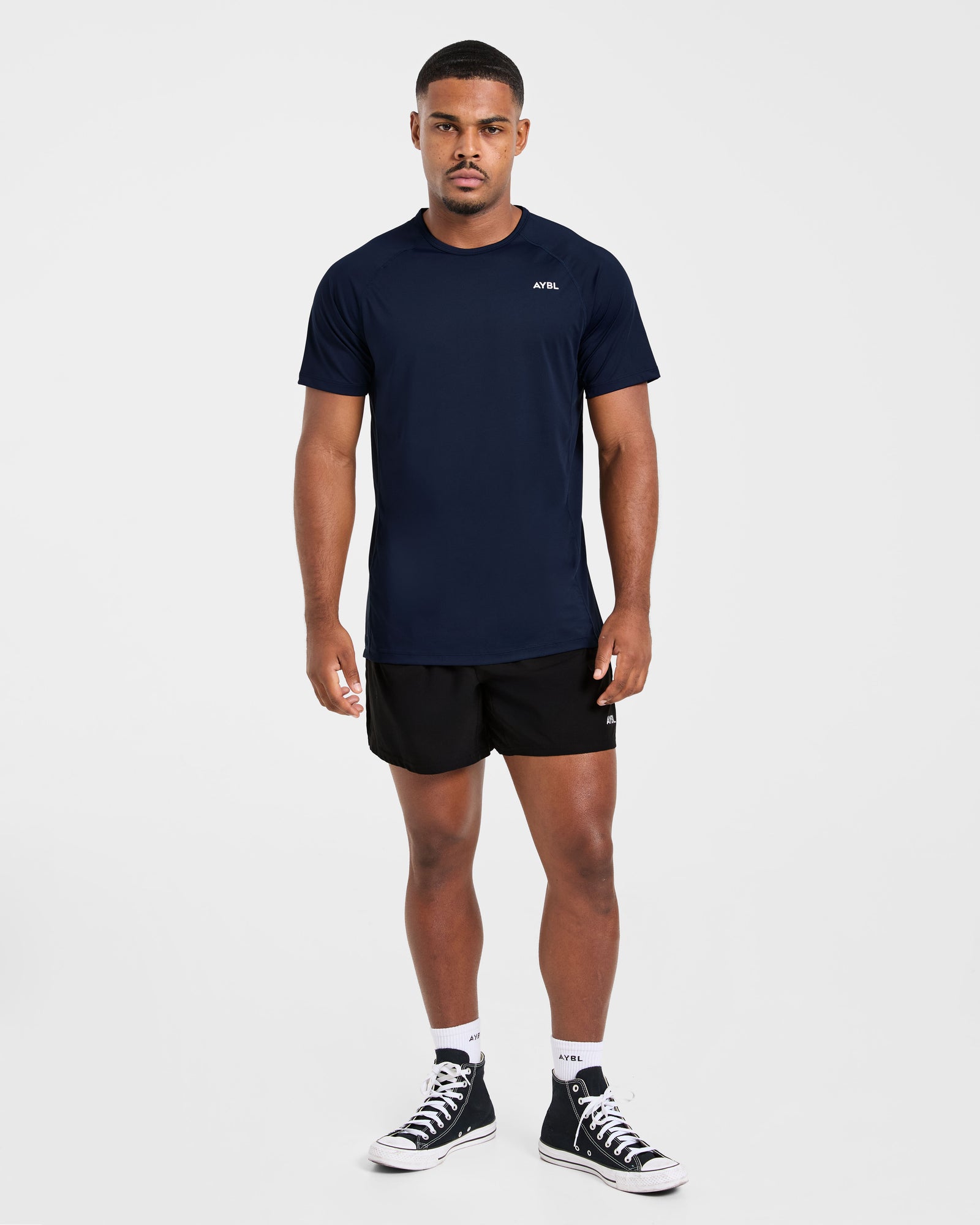 Compression Relaxed T Shirt - Navy