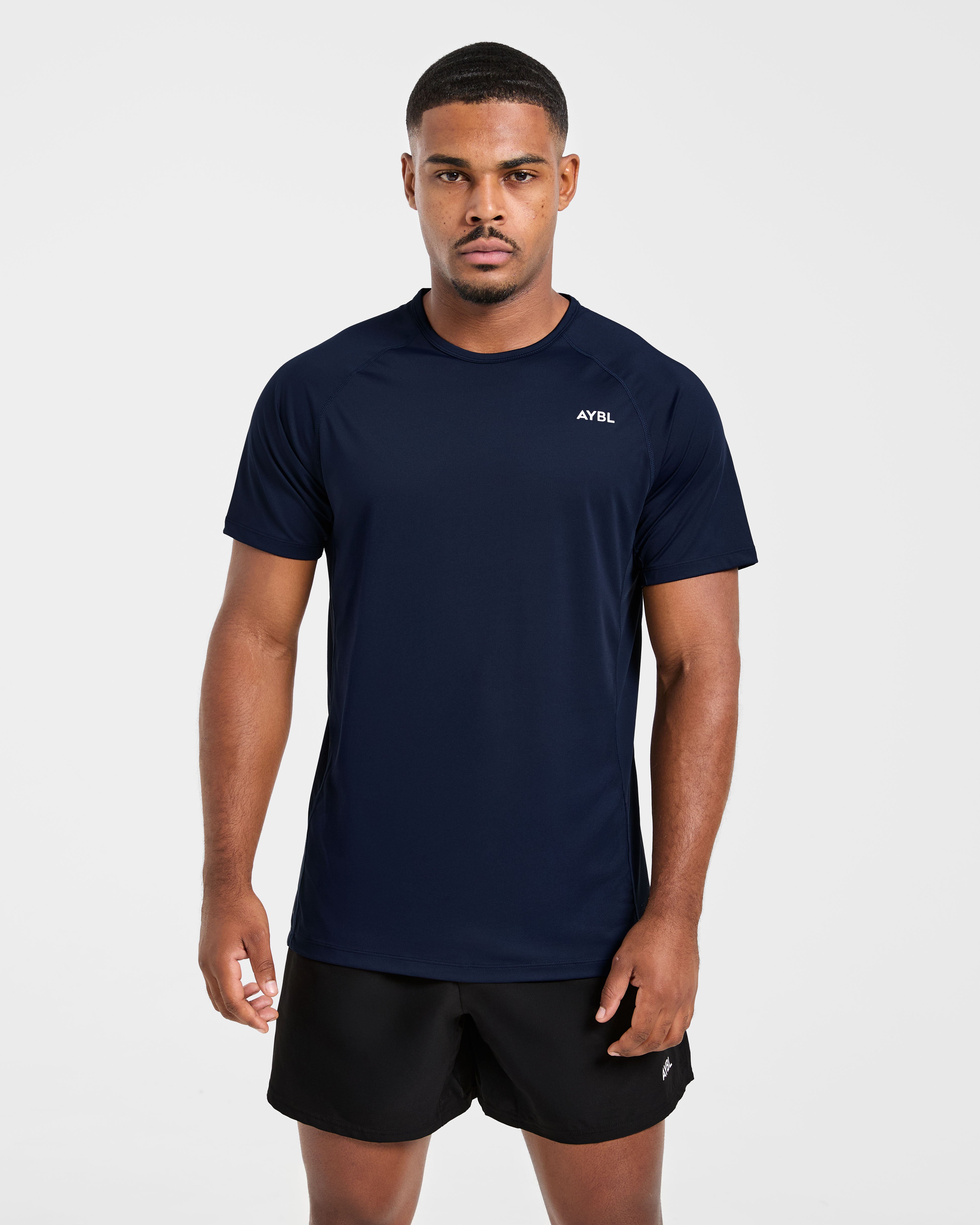 Compression Relaxed T Shirt - Navy