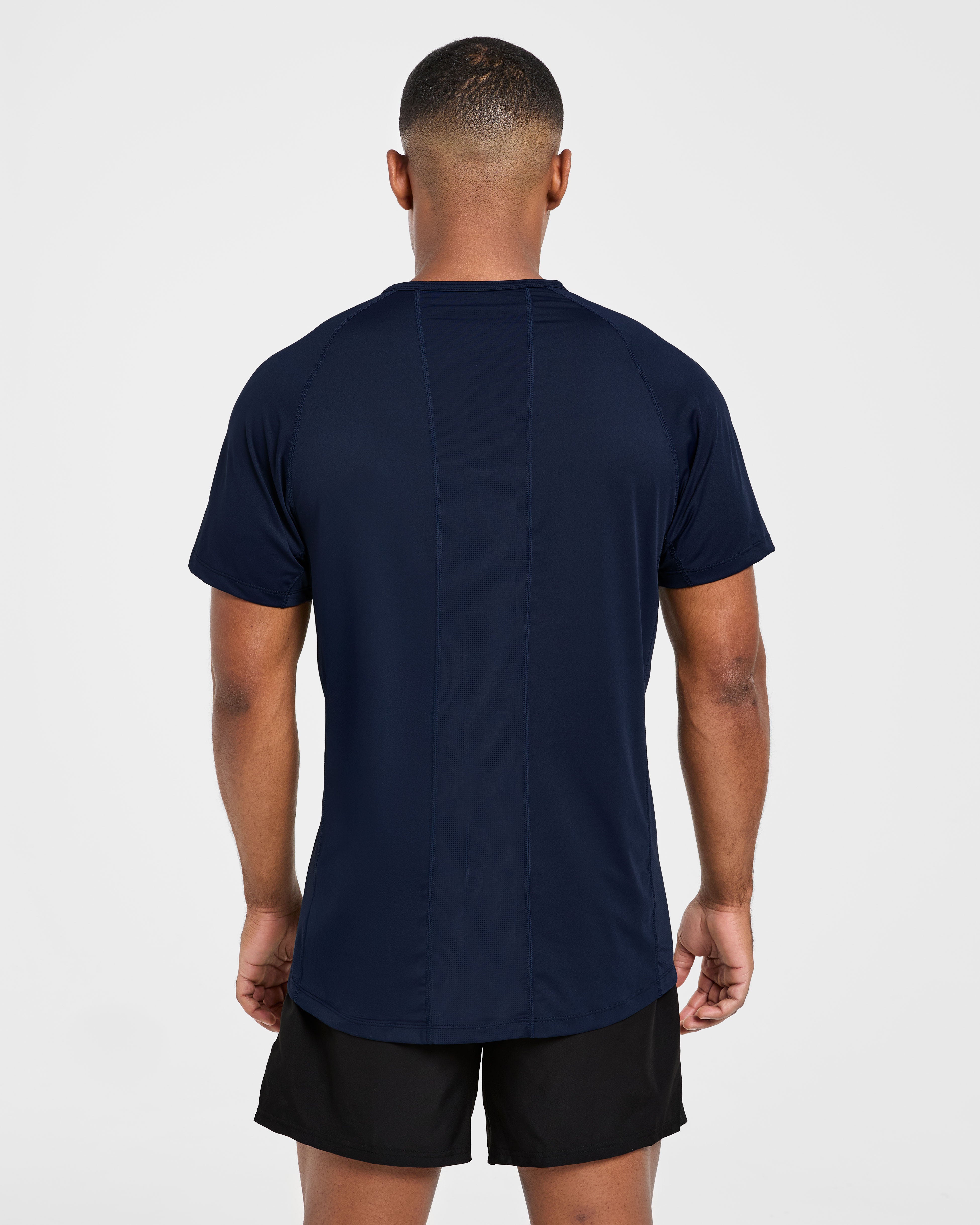Compression Relaxed T Shirt - Navy
