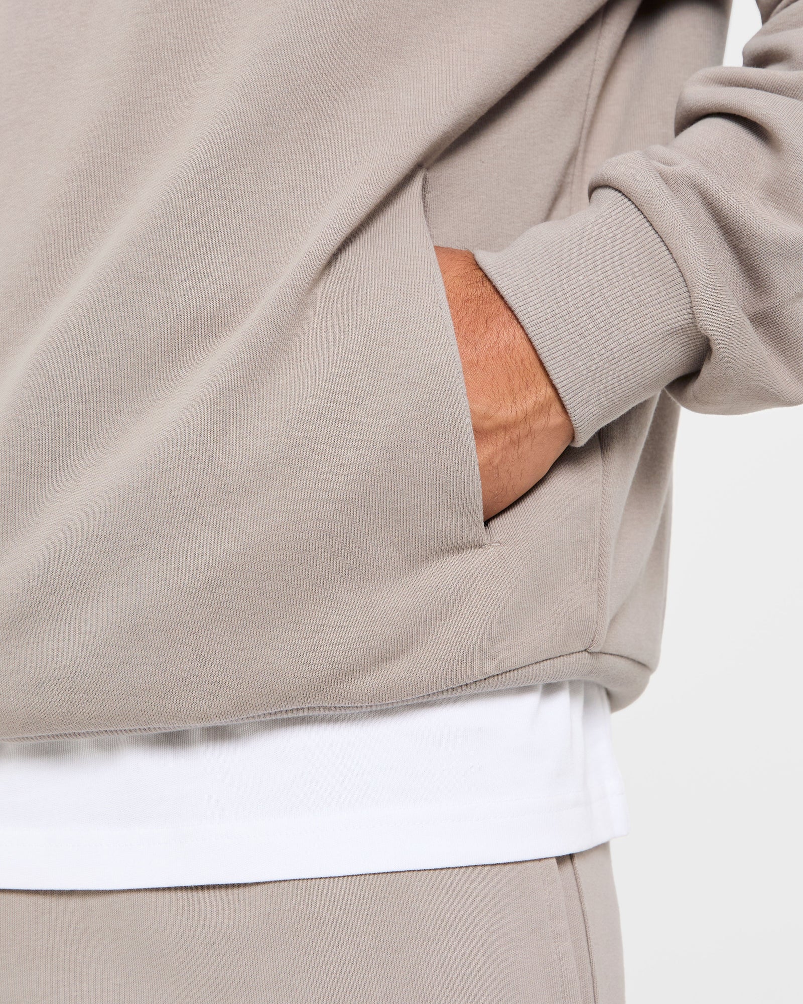 Craft Oversized Zip Up Hoodie - Fog