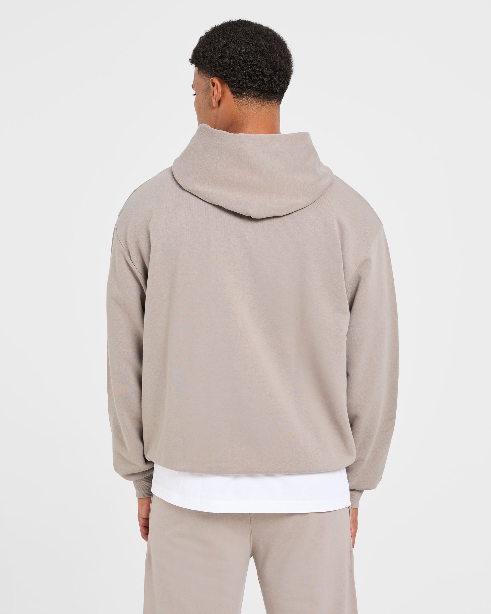 Craft Oversized Zip Up Hoodie - Fog
