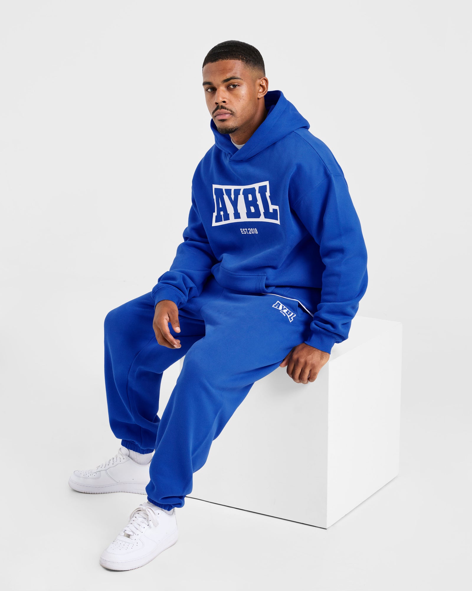 Academy Oversized Joggers - Cobalt